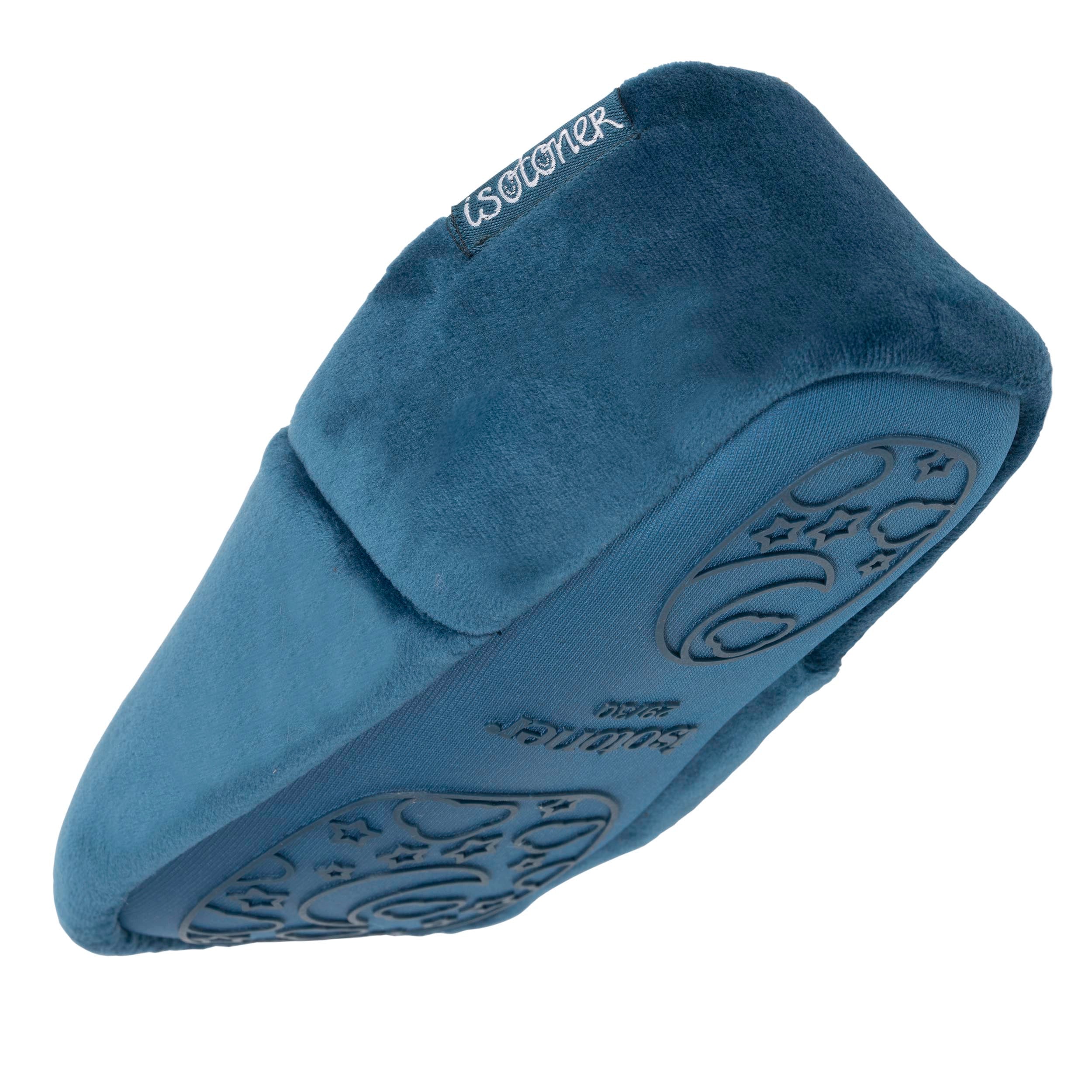 isotoner-chaussons-slippers-enfant-velours-renard-bleu image 5
