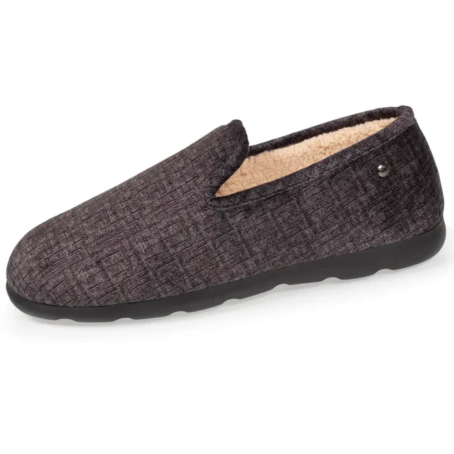 isotoner-chaussons-charentaises-homme-gris-everywear image 1