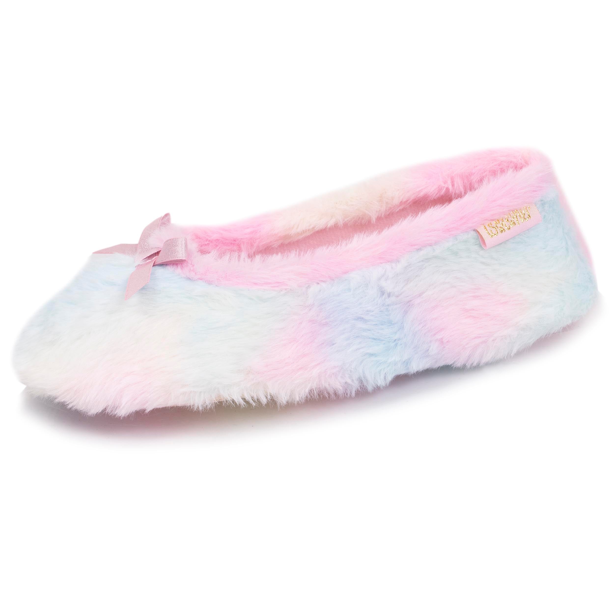 isotoner-chaussons-ballerines-junior-multico-rose image 1