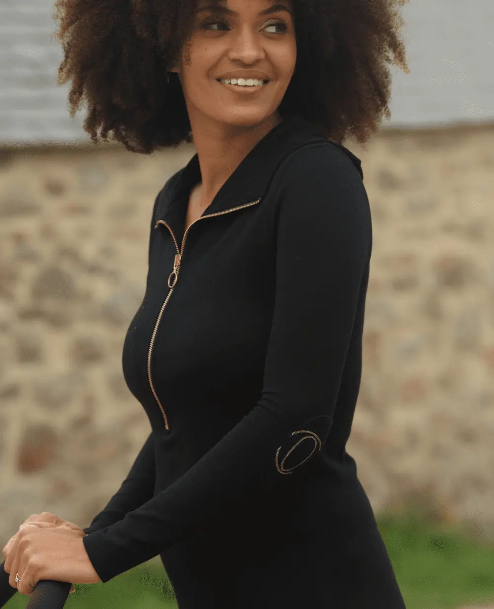 cache-c-ur-robe-midi-de-grossesse-favo-noir image 5