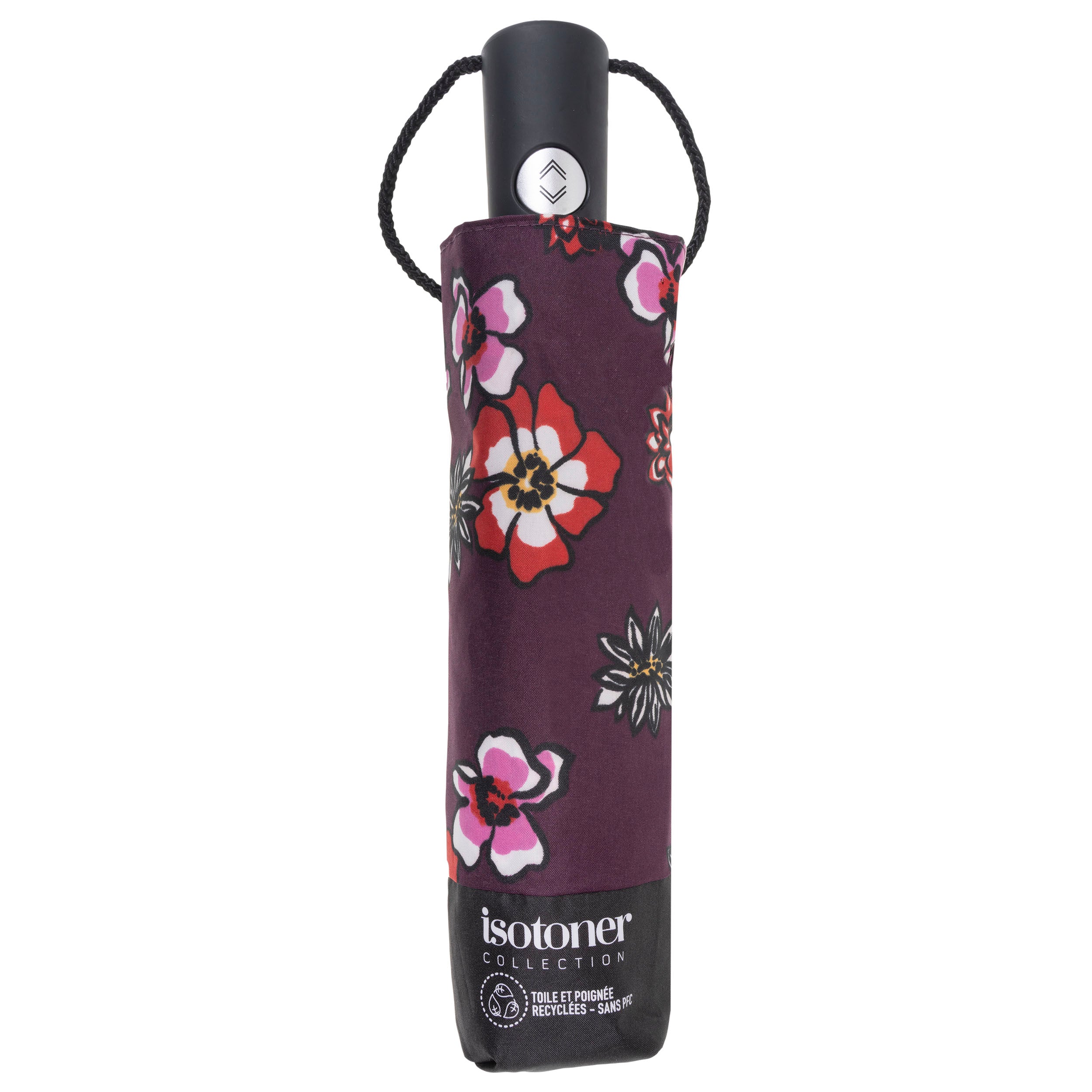 isotoner-parapluie-auto-fleurs-pens-es-7-baleines image 4