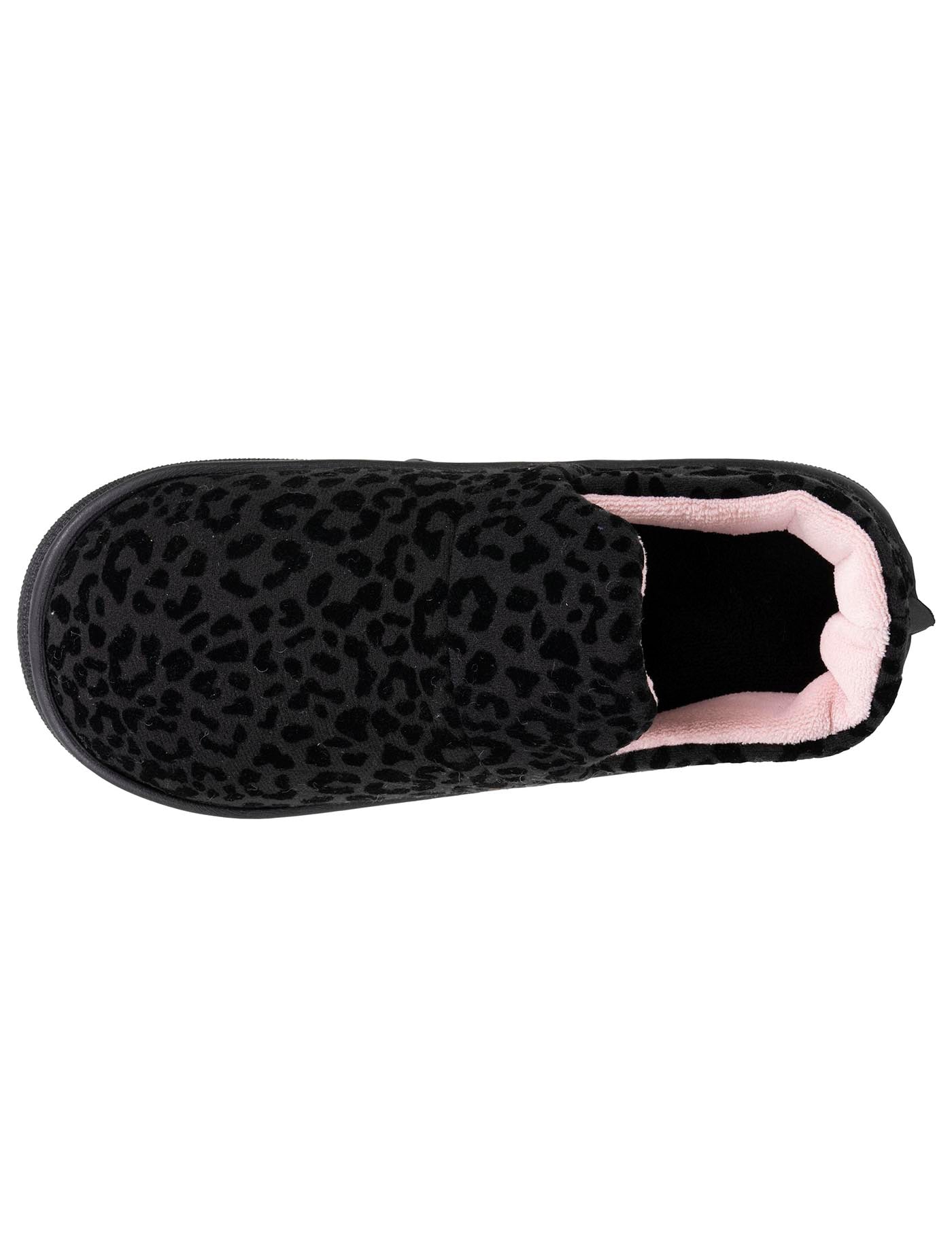 isotoner-bloup-femme-chaussons-slippers-noir-l-opard image 7
