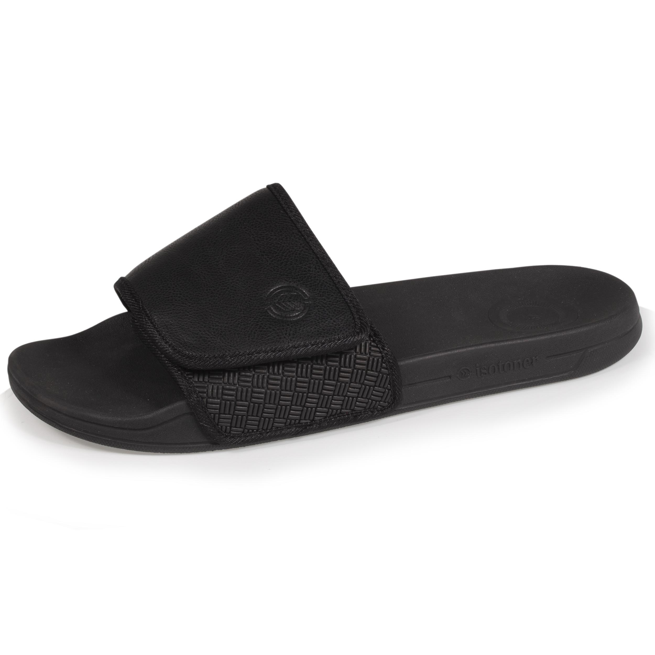 isotoner-mules-claquettes-homme-scratch-noir-everywear image 1