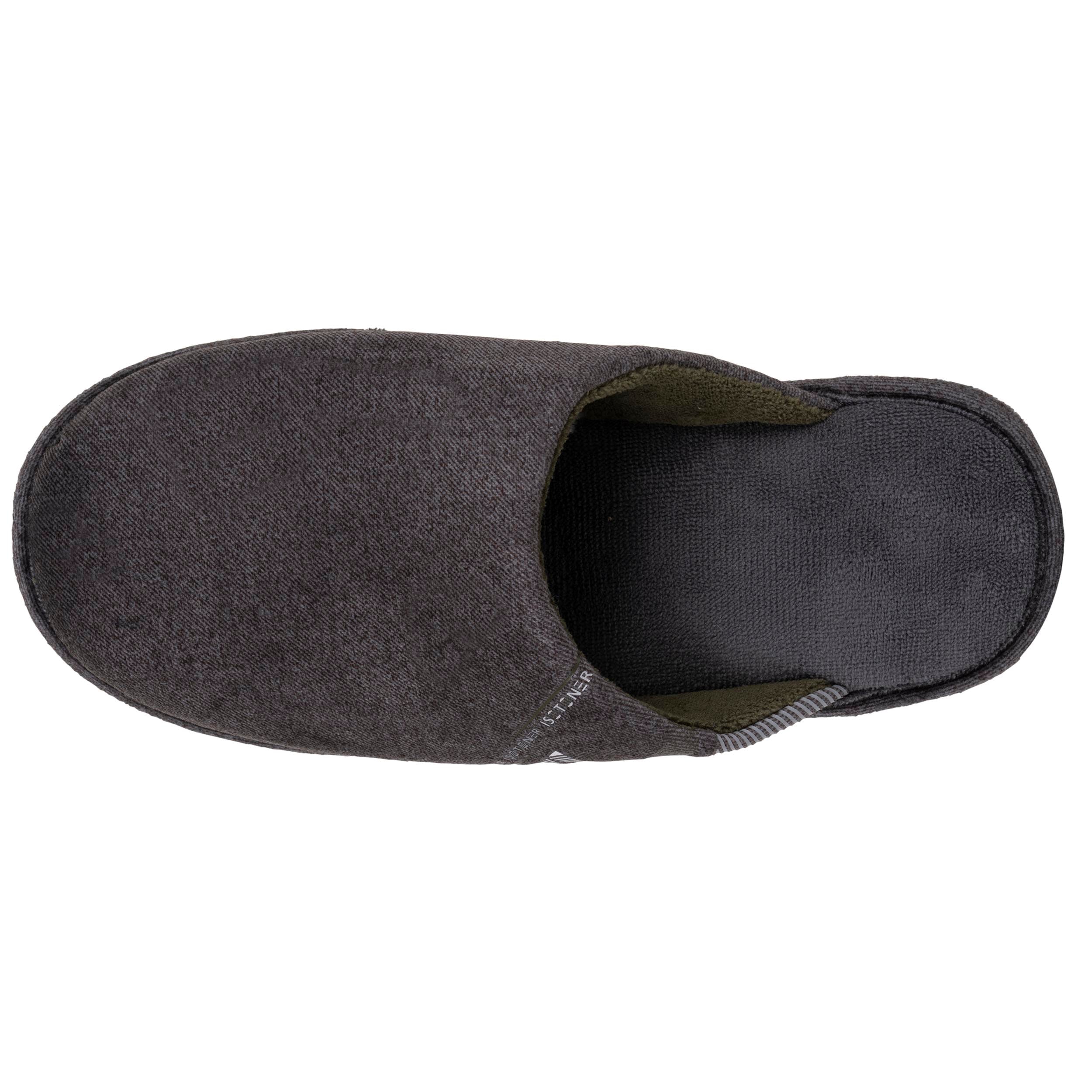 isotoner-chaussons-mules-plates-gris-chin-homme image 2