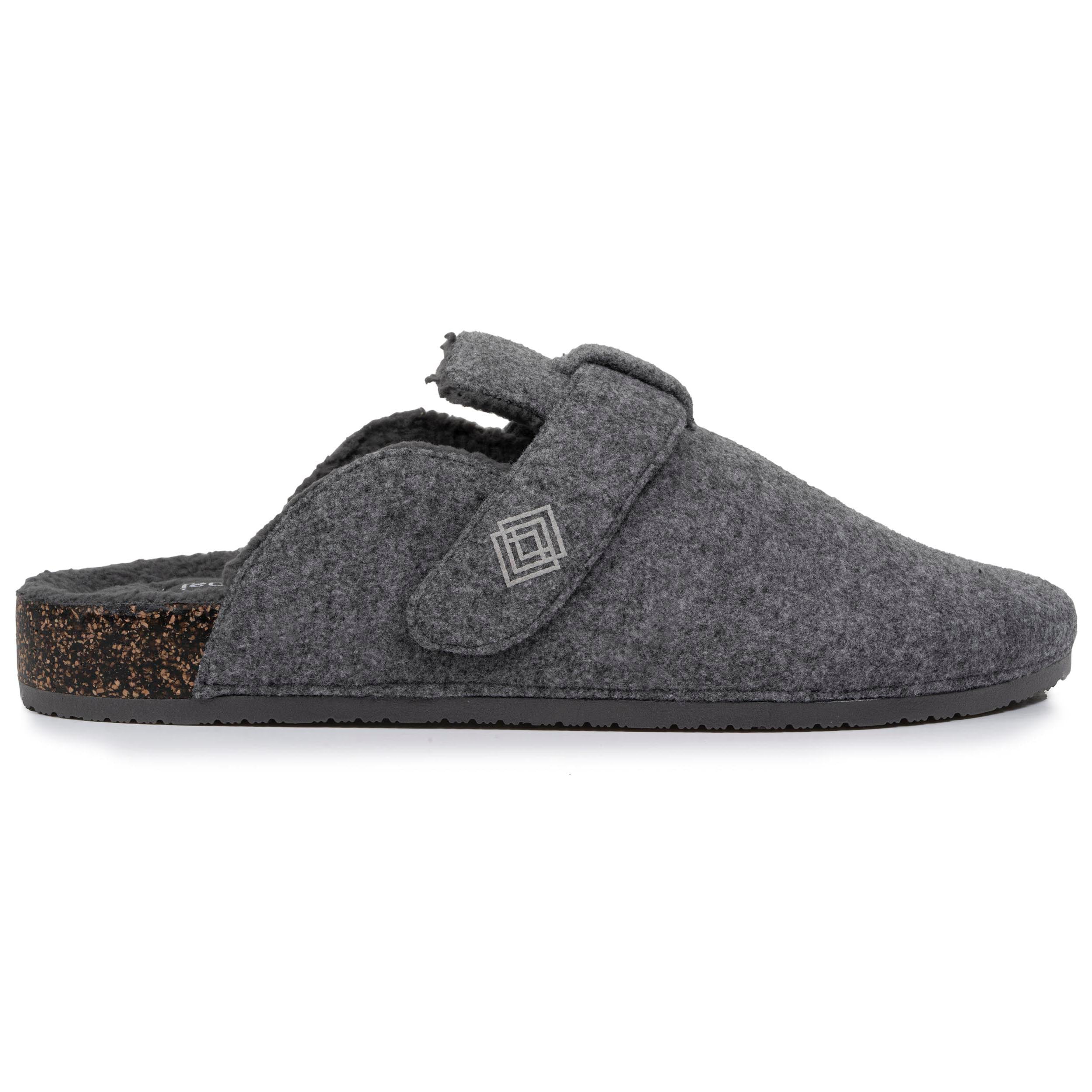 isotoner-chaussons-sabots-homme-gris-chin-bride-scratch image 8