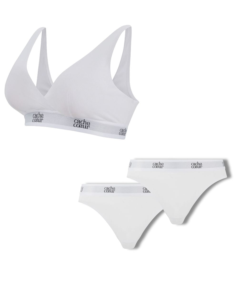 cache-c-ur-pack-life-brassi-re-d-allaitement-blanche-2-culottes-maternit image 1