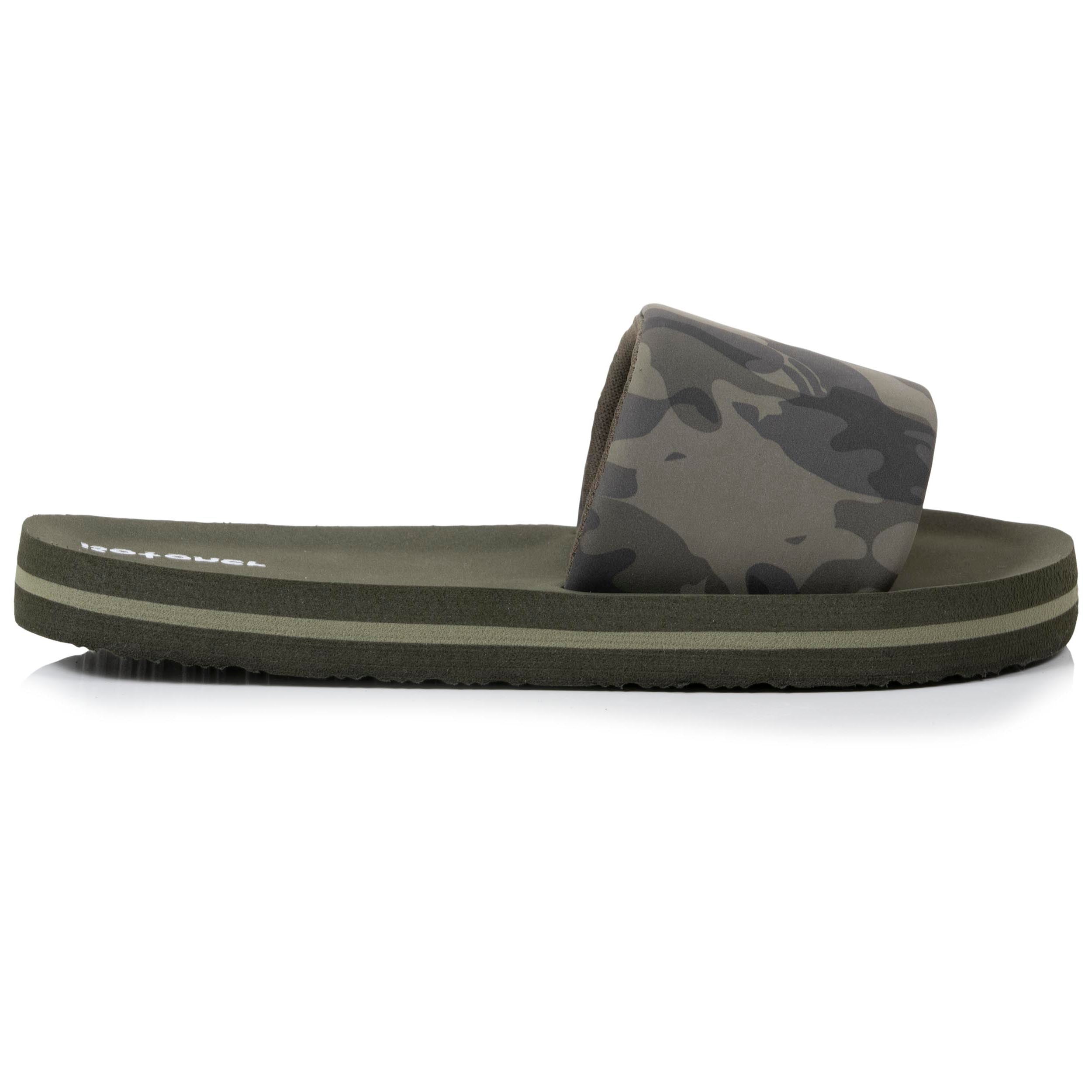 isotoner-mules-claquettes-enfant-camouflage-kaki image 8