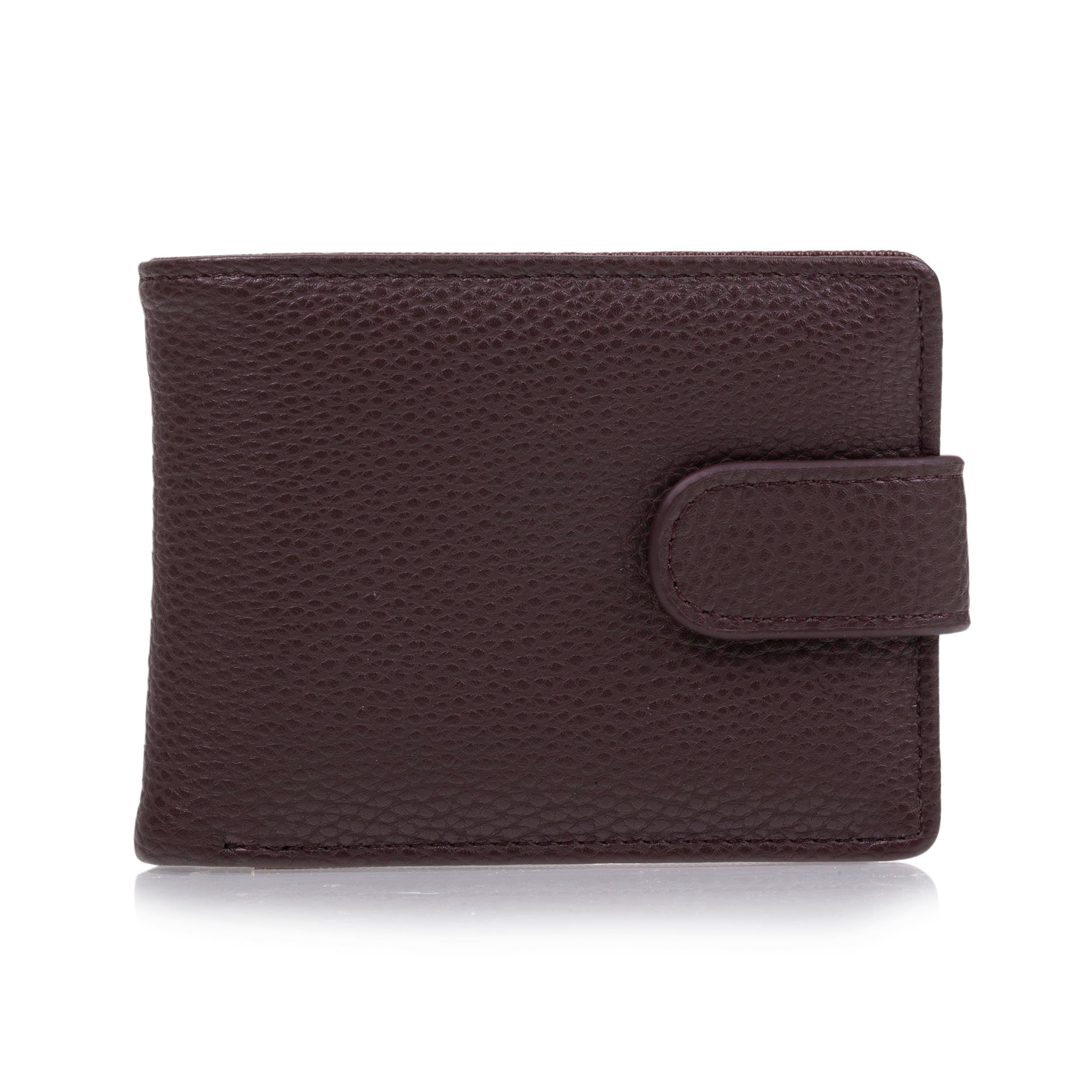 isotoner-portefeuille-rabat-avec-patte-homme-marron image 1
