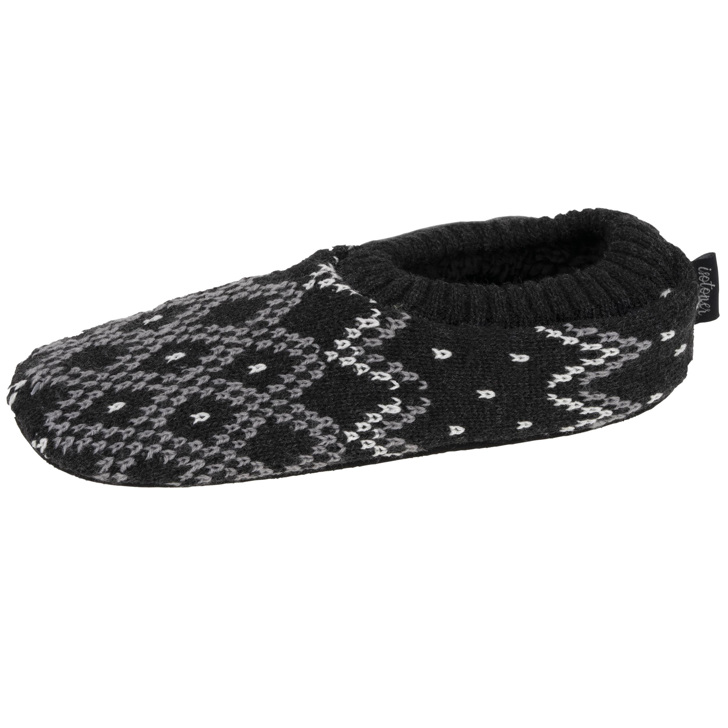 isotoner-chaussettes-chaussons-homme-jacquard-gris-2 image 1