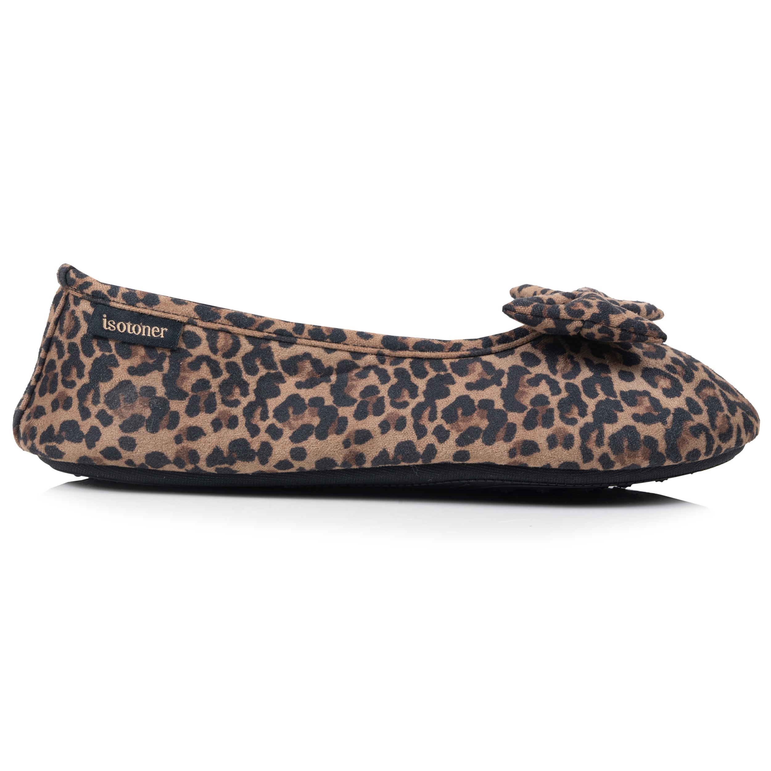 isotoner-chaussons-ballerines-femme-l-opard-fonc-2 image 8