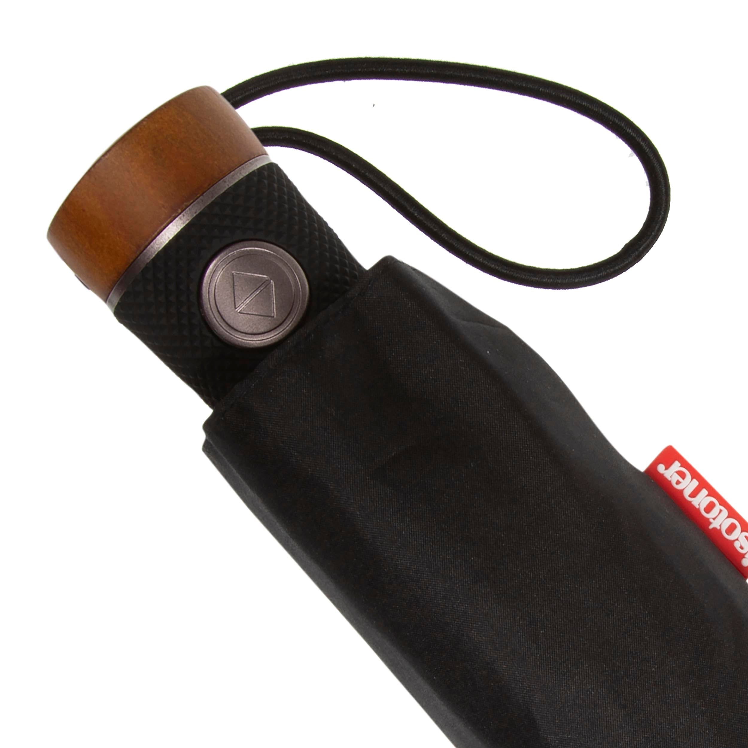 isotoner-parapluie-bois-x-tra-solide-noir-deluxe image 6