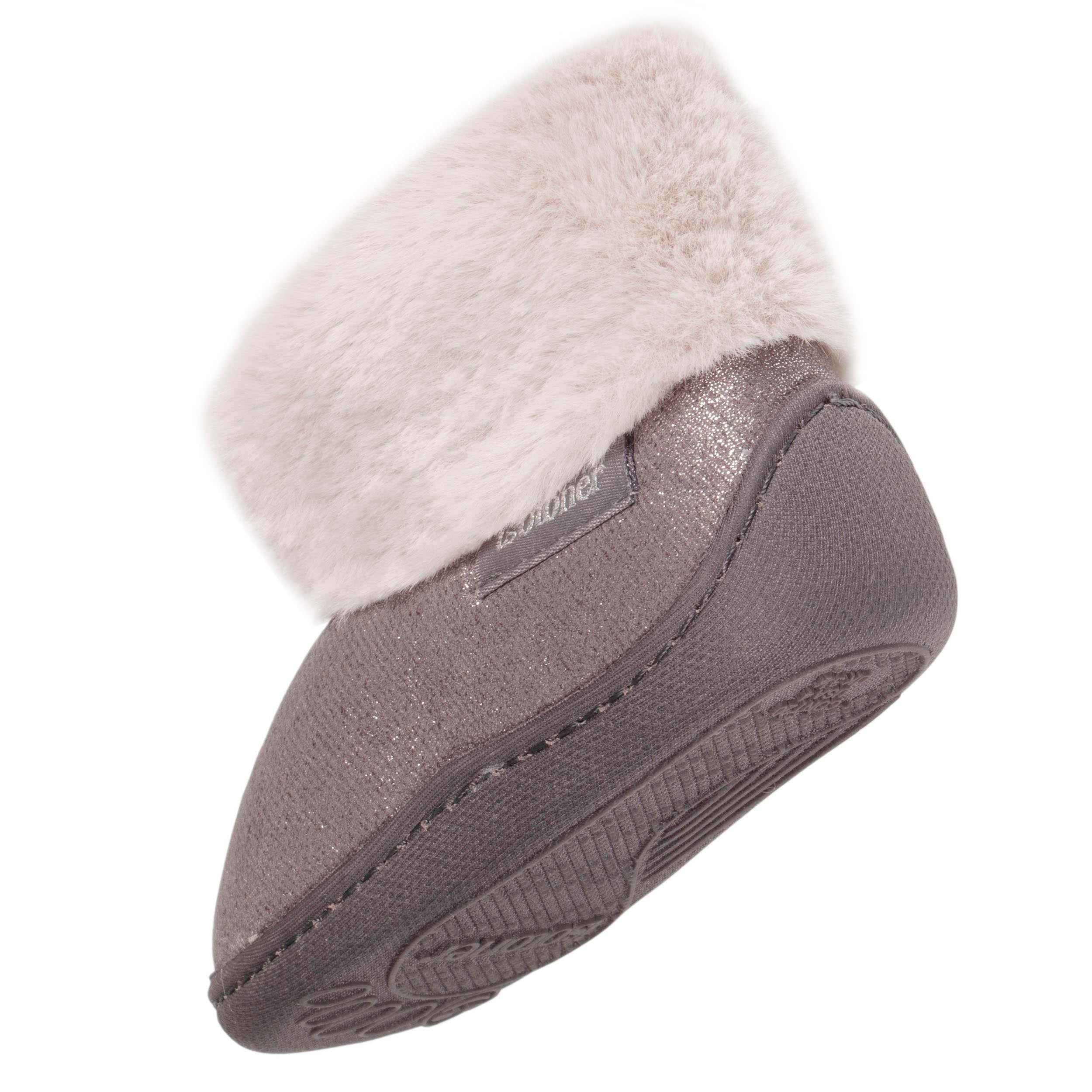 isotoner-chaussons-bottillons-zip-b-b-gris-iris image 5