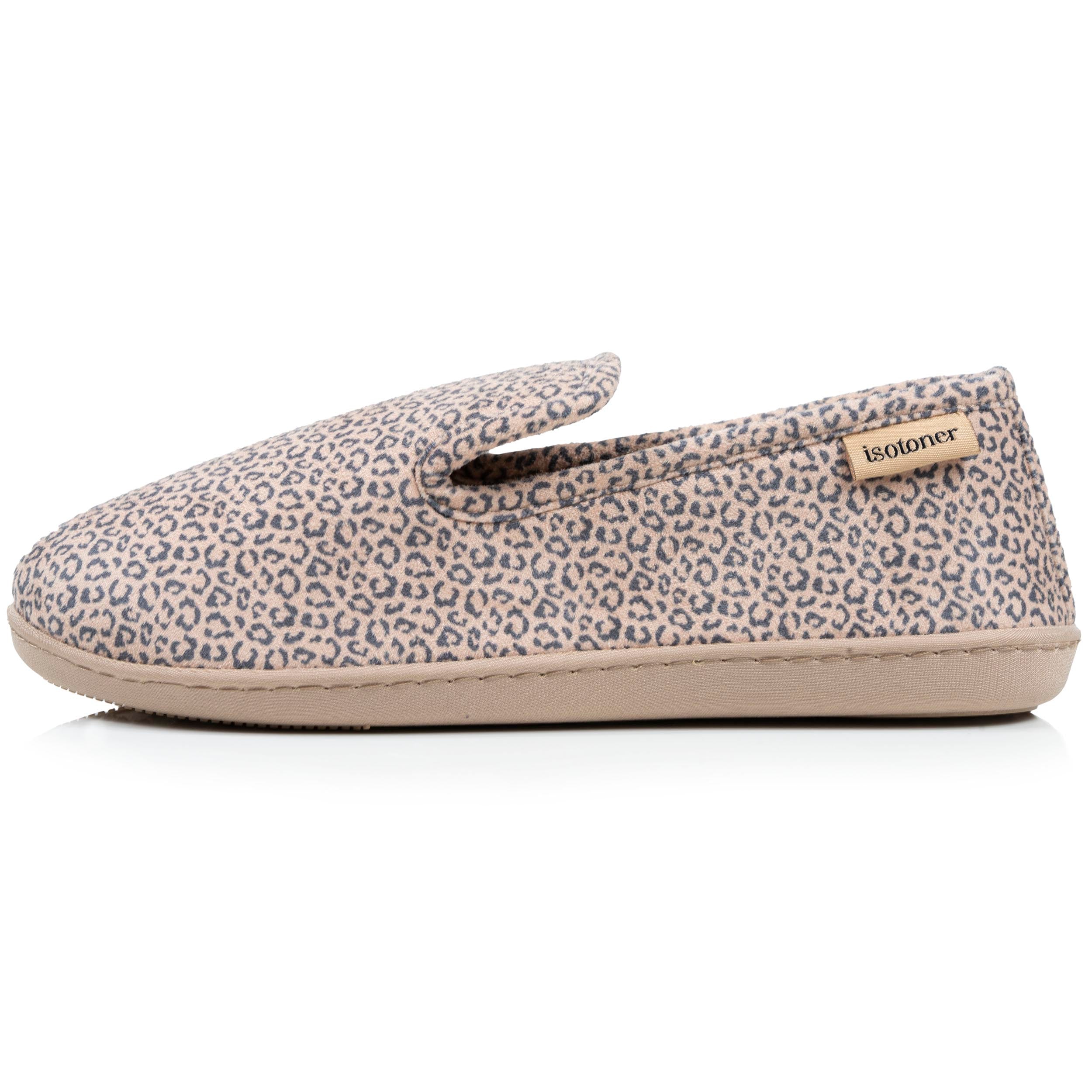 isotoner-chaussons-charentaises-femme-l-opard-beige image 4