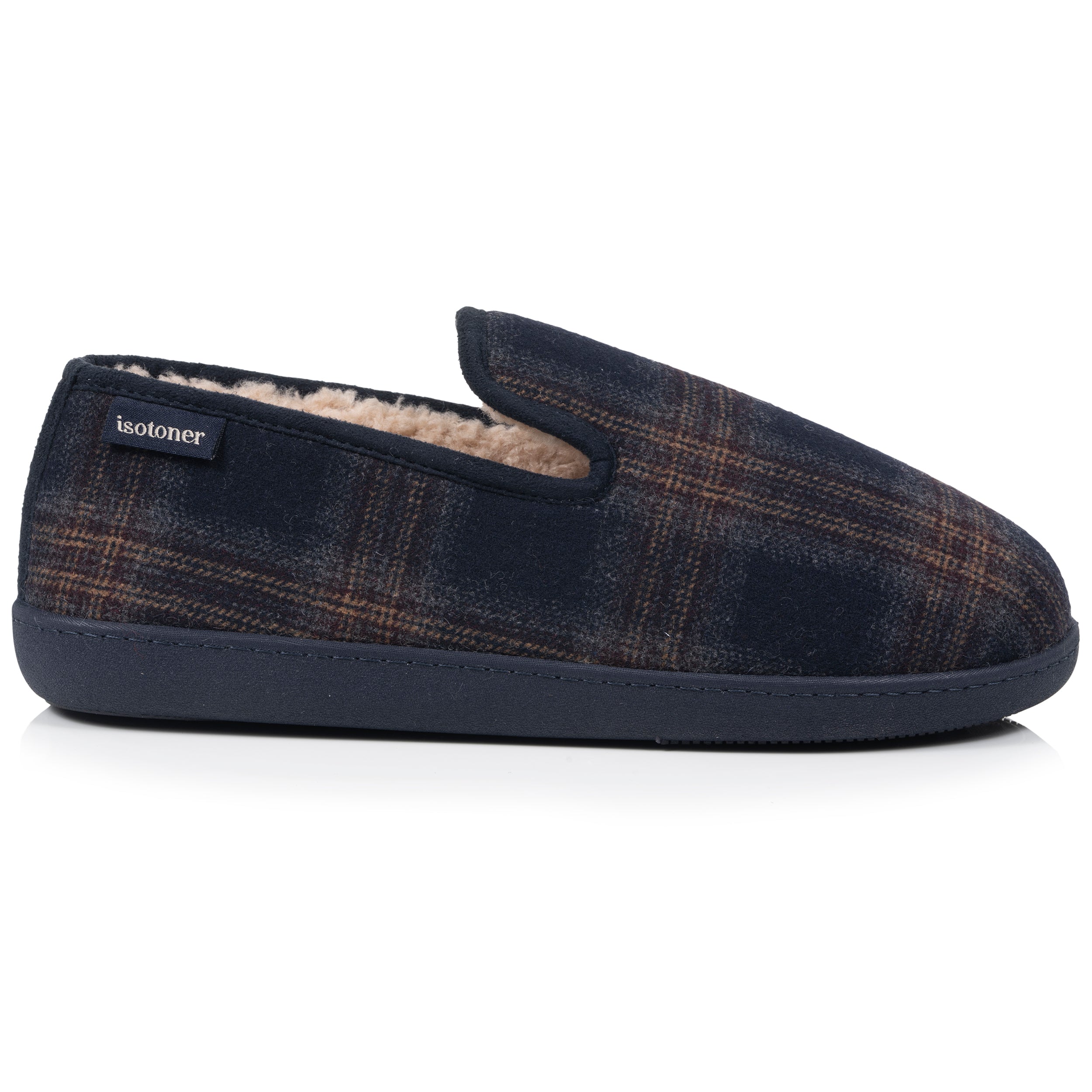 isotoner-chaussons-charentaises-homme-tartan-marine image 8