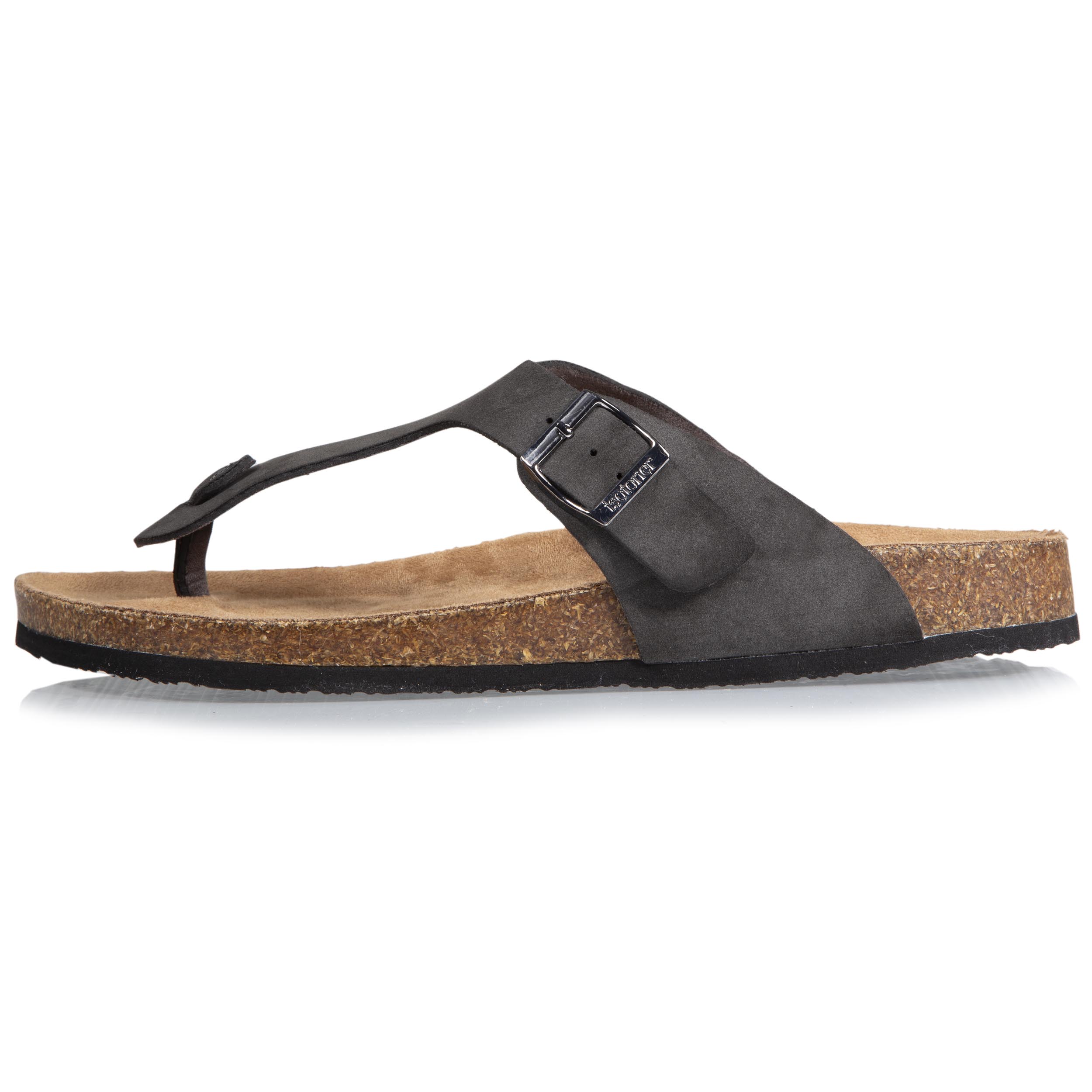 isotoner-mules-sandales-homme-bride-gris image 4