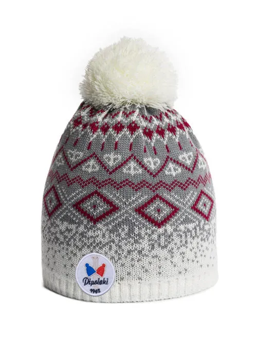 bonnet-pipolaki-palio-femme-jacquard-montagnard-pompon-polaire image 1