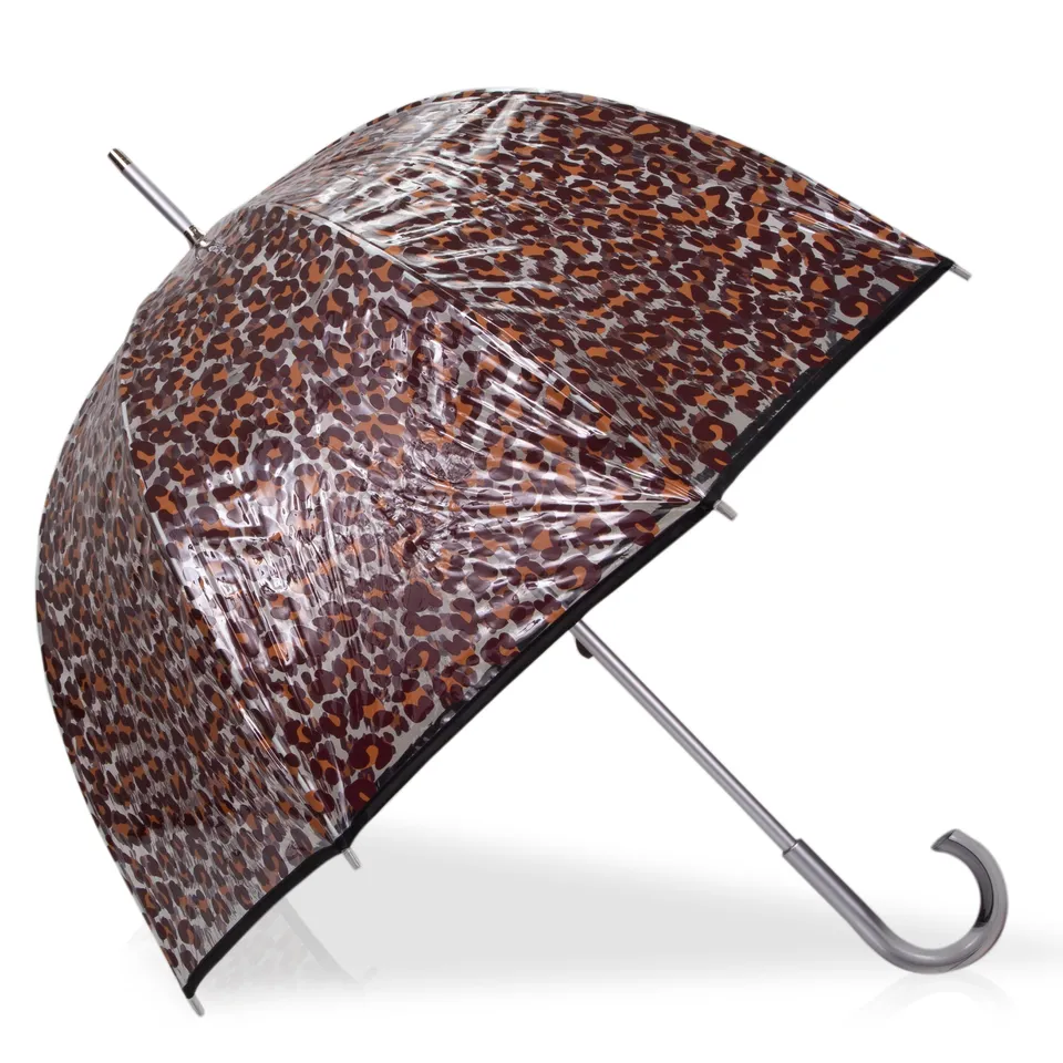 isotoner-parapluie-cloche-transparent-l-opard-94-cm image 1