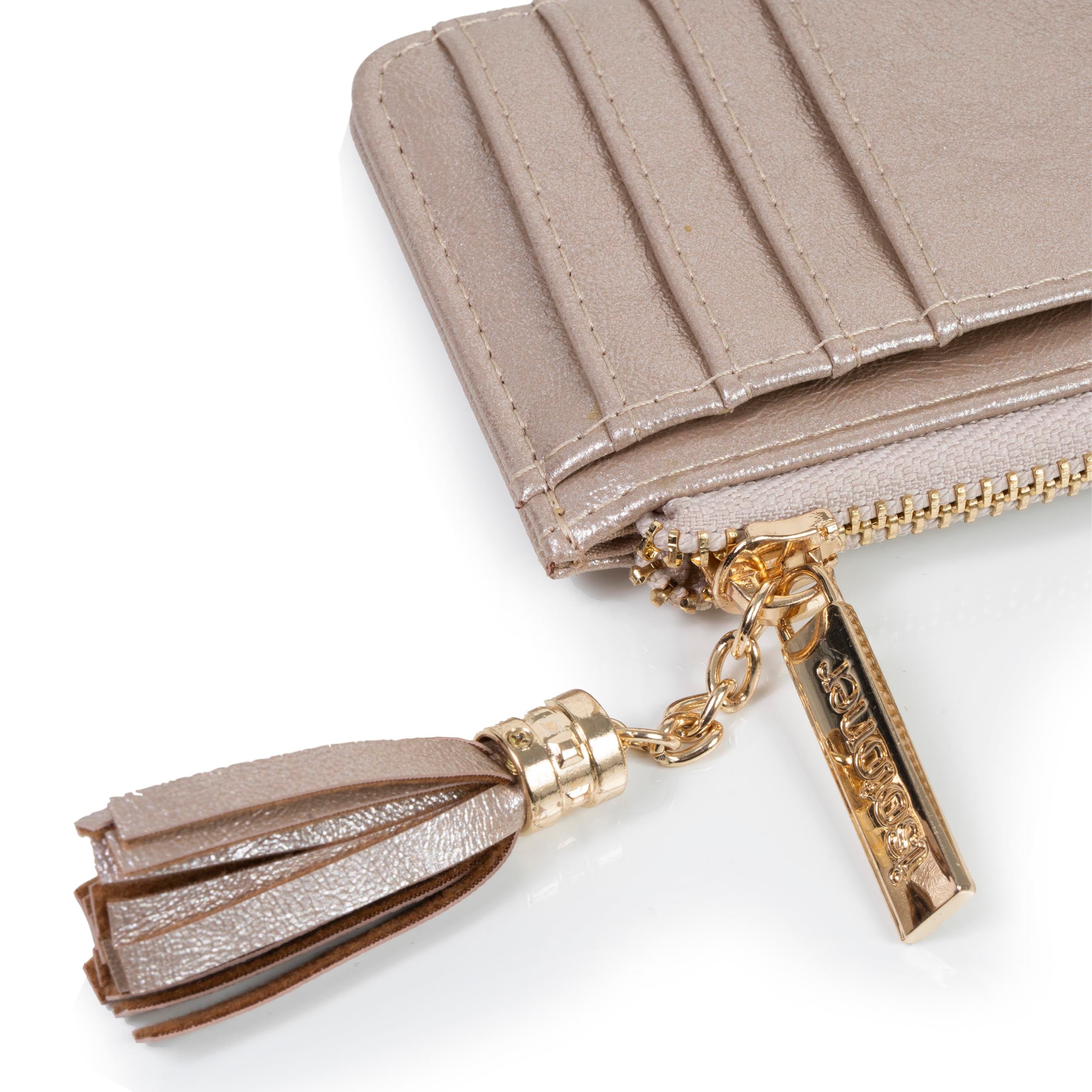 isotoner-porte-cartes-femme-zipp-or image 3