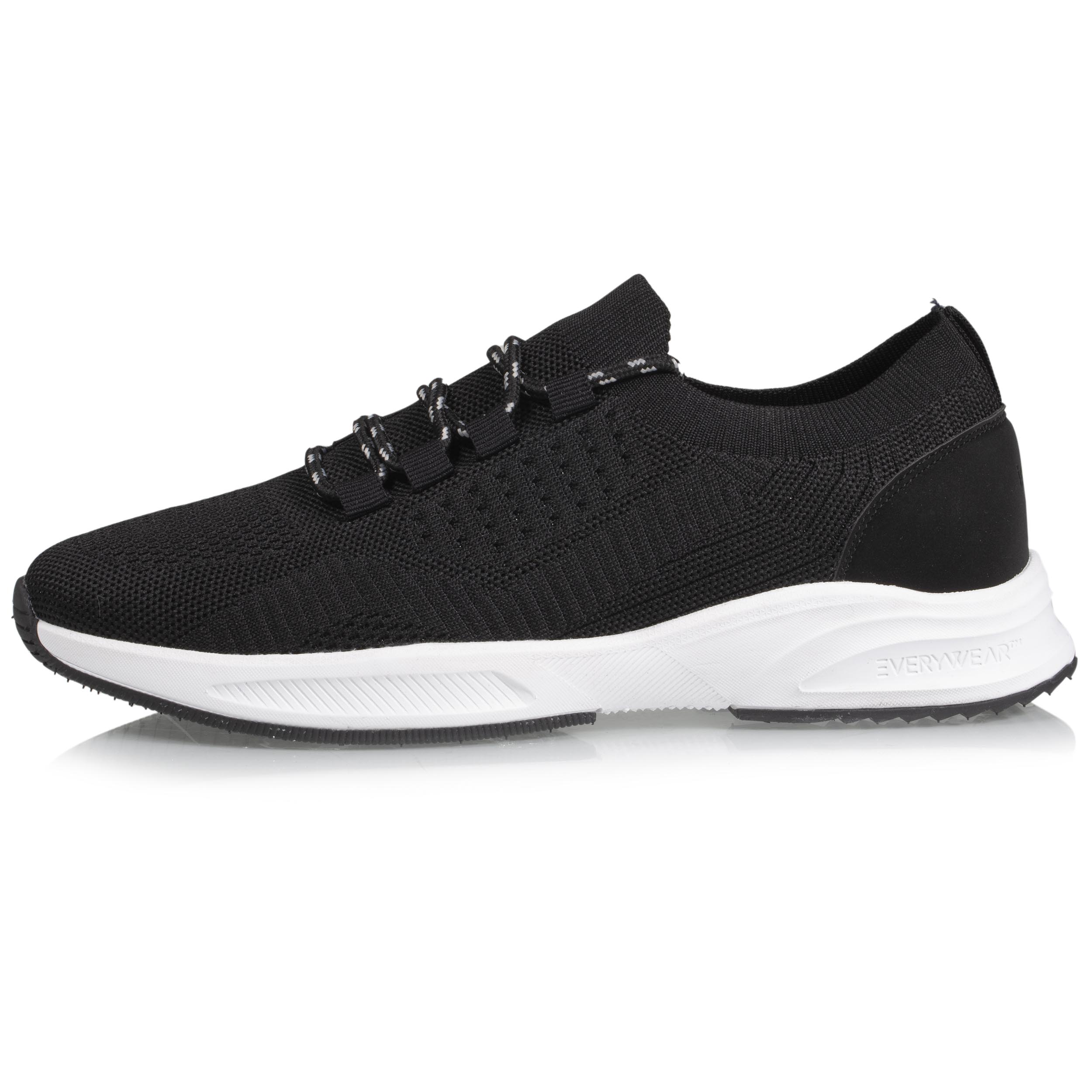isotoner-baskets-confort-homme-slip-on-lacets-noir-everywear image 3