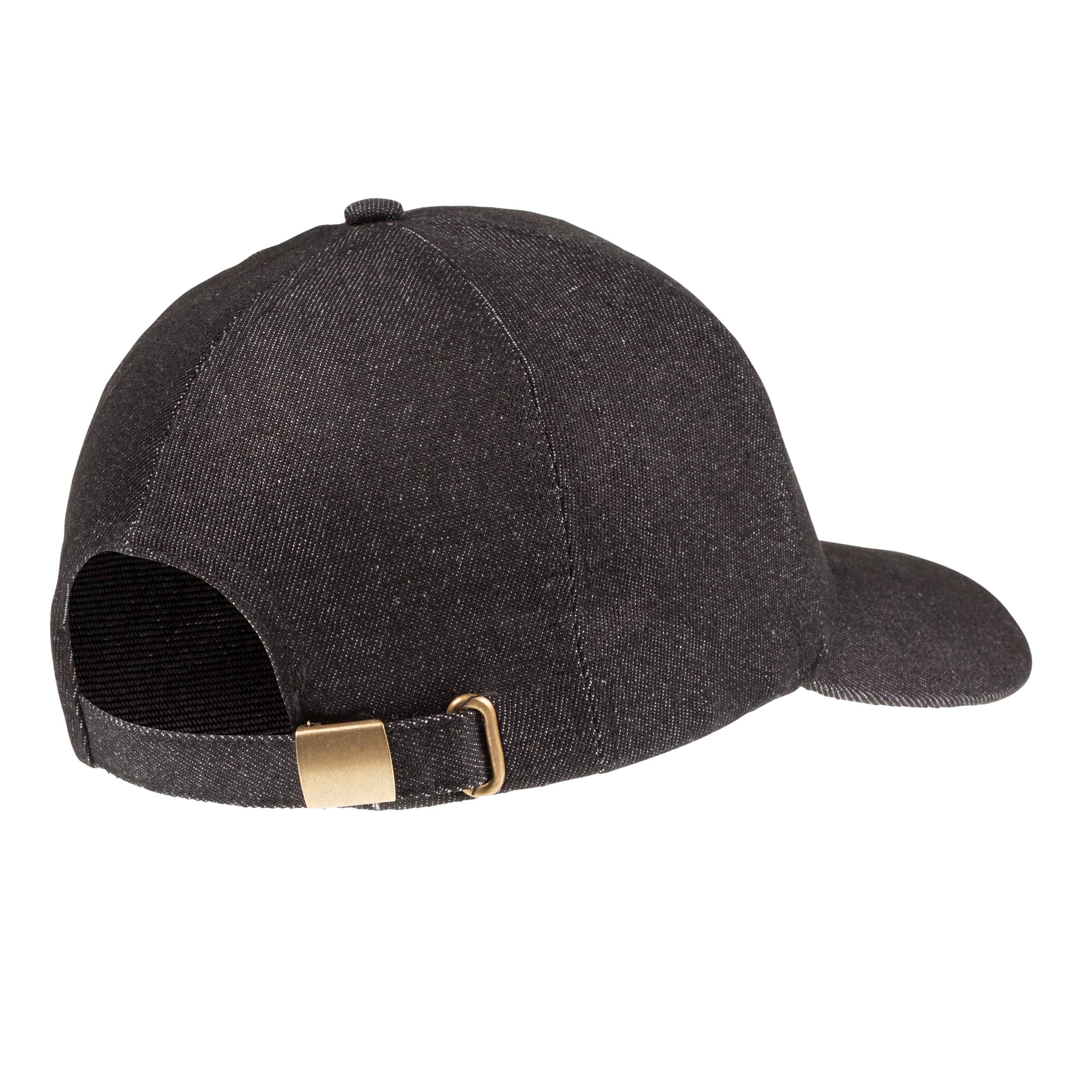 isotoner-casquette-ajustable-jean-noir-coton image 2