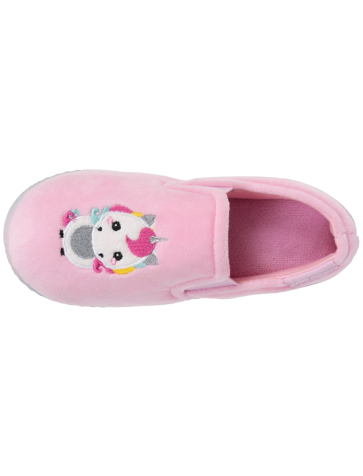 isotoner-chaussons-mocassins-enfant-rose-licorne image 7