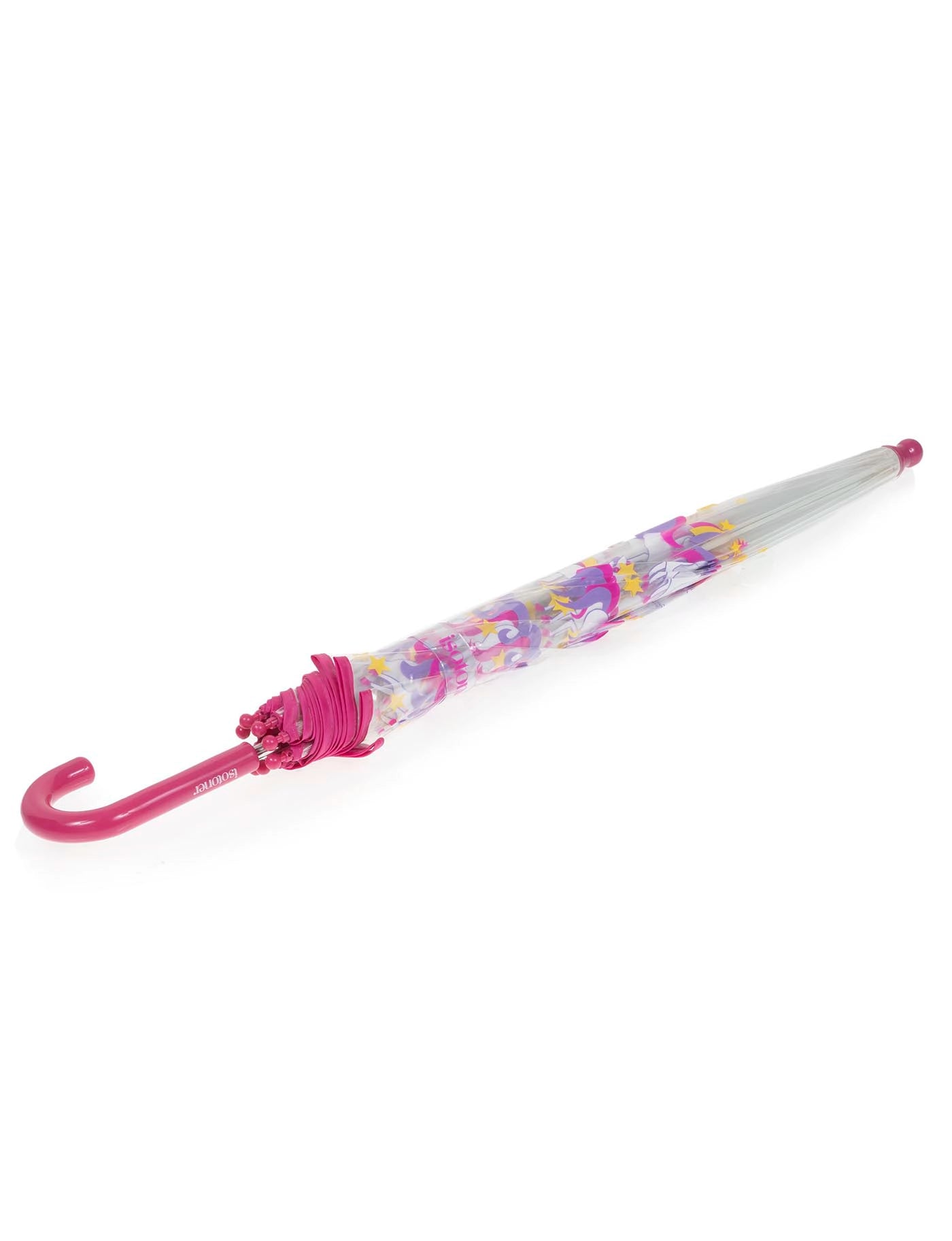 isotoner-parapluie-enfant-cloche-transparent-licorne-toile image 7