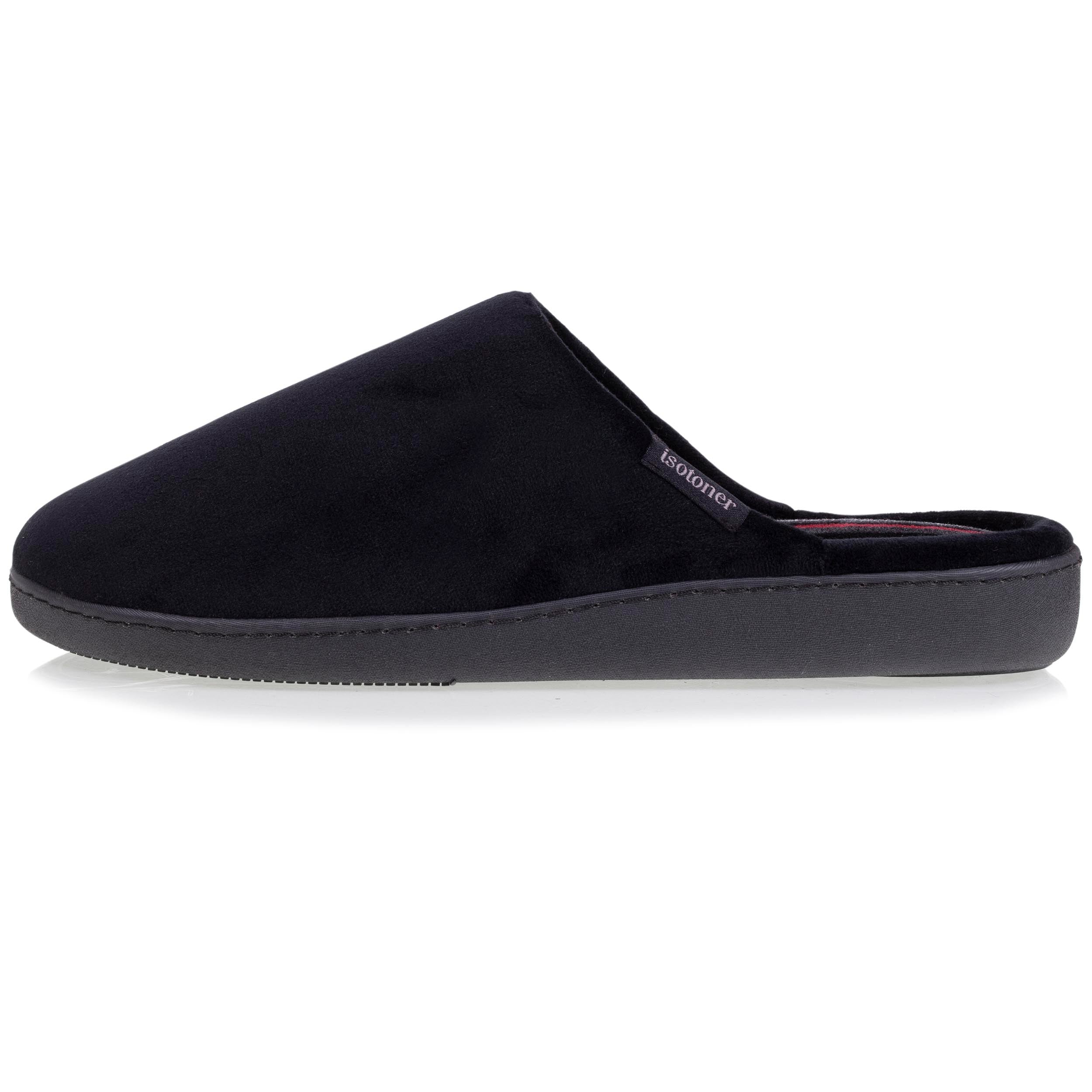 isotoner-chaussons-mules-homme-noir-m-moire-de-forme image 3