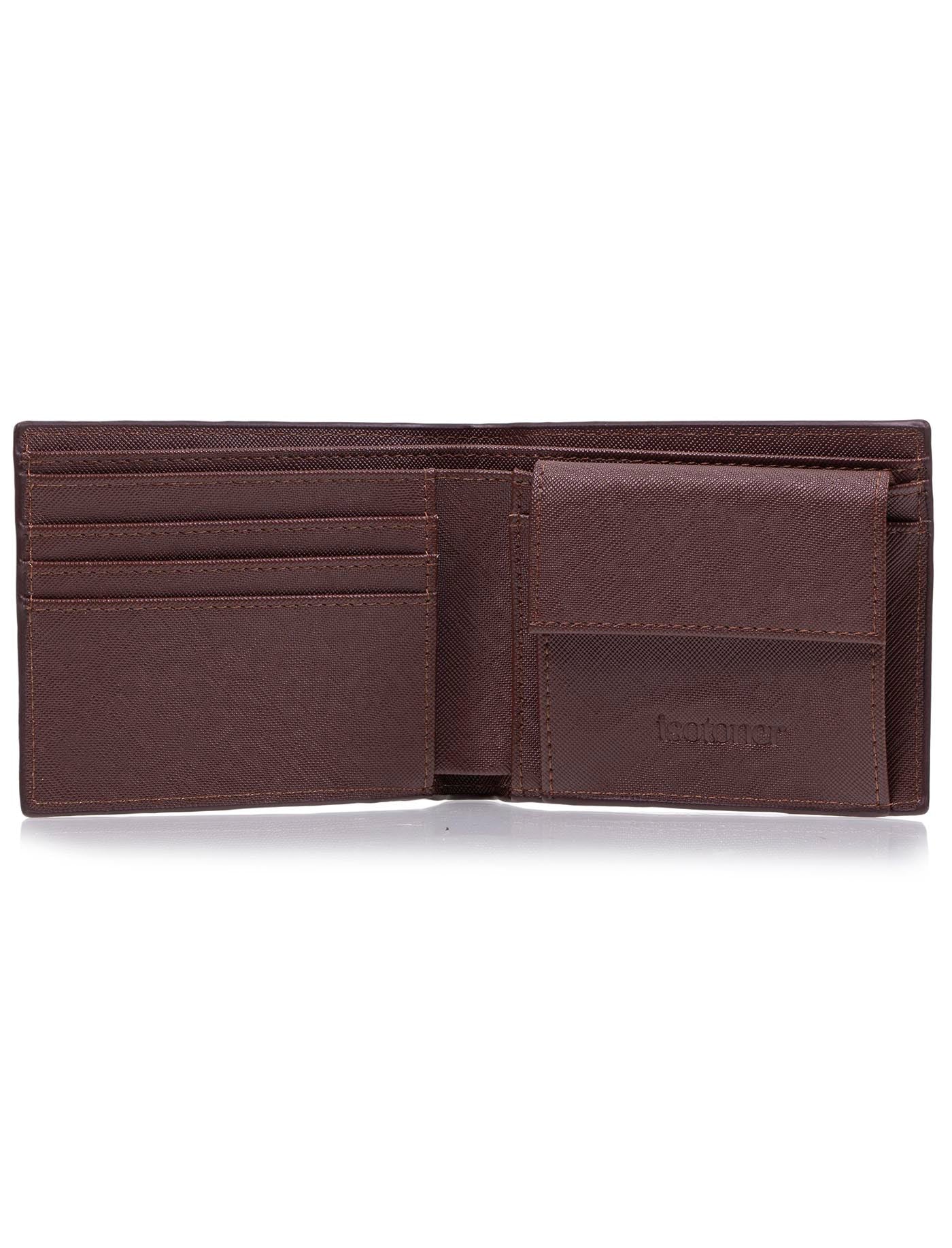 isotoner-portefeuille-homme-pression-marron-vintage-rfid image 7