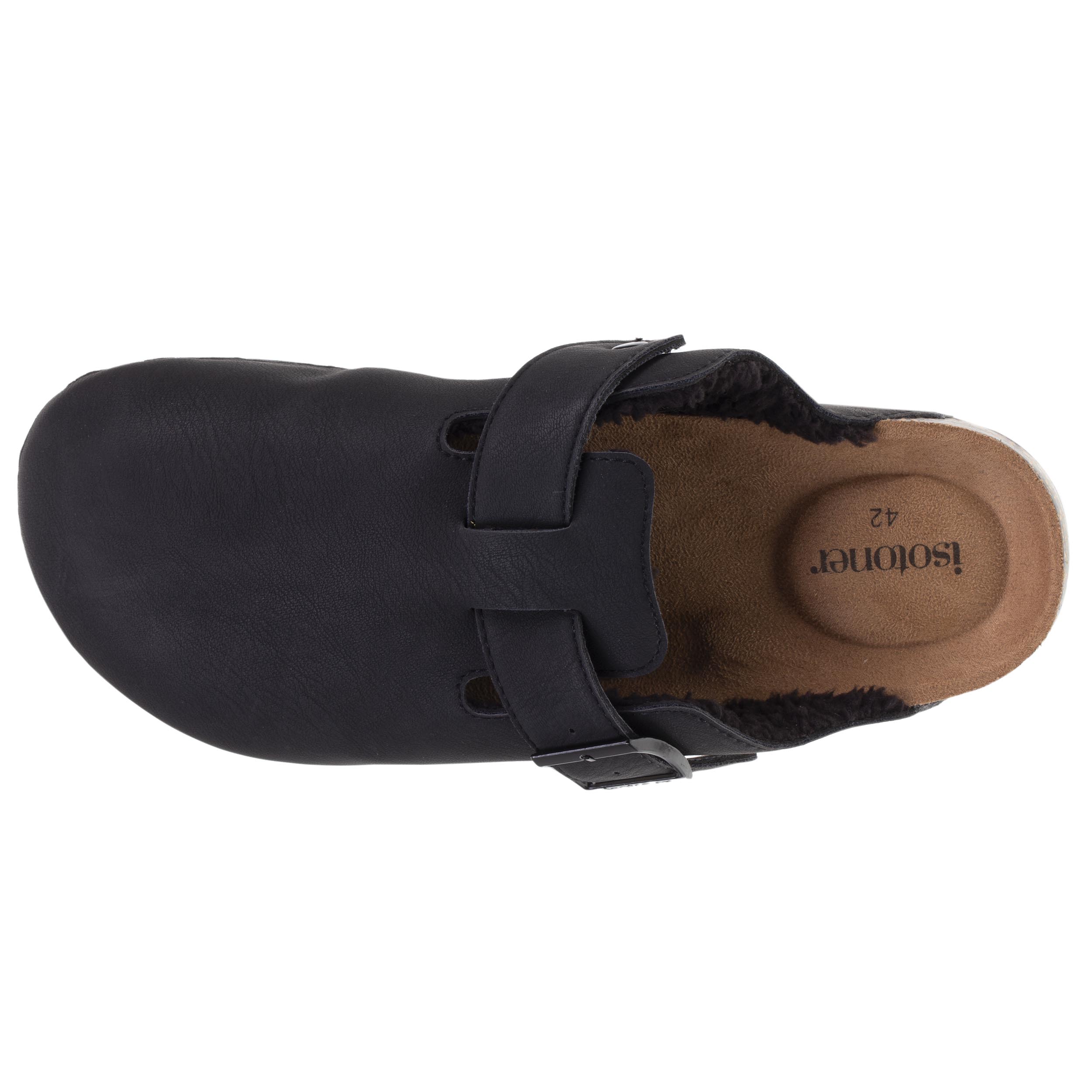 isotoner-sabots-fourr-s-homme-noir-everywear image 2