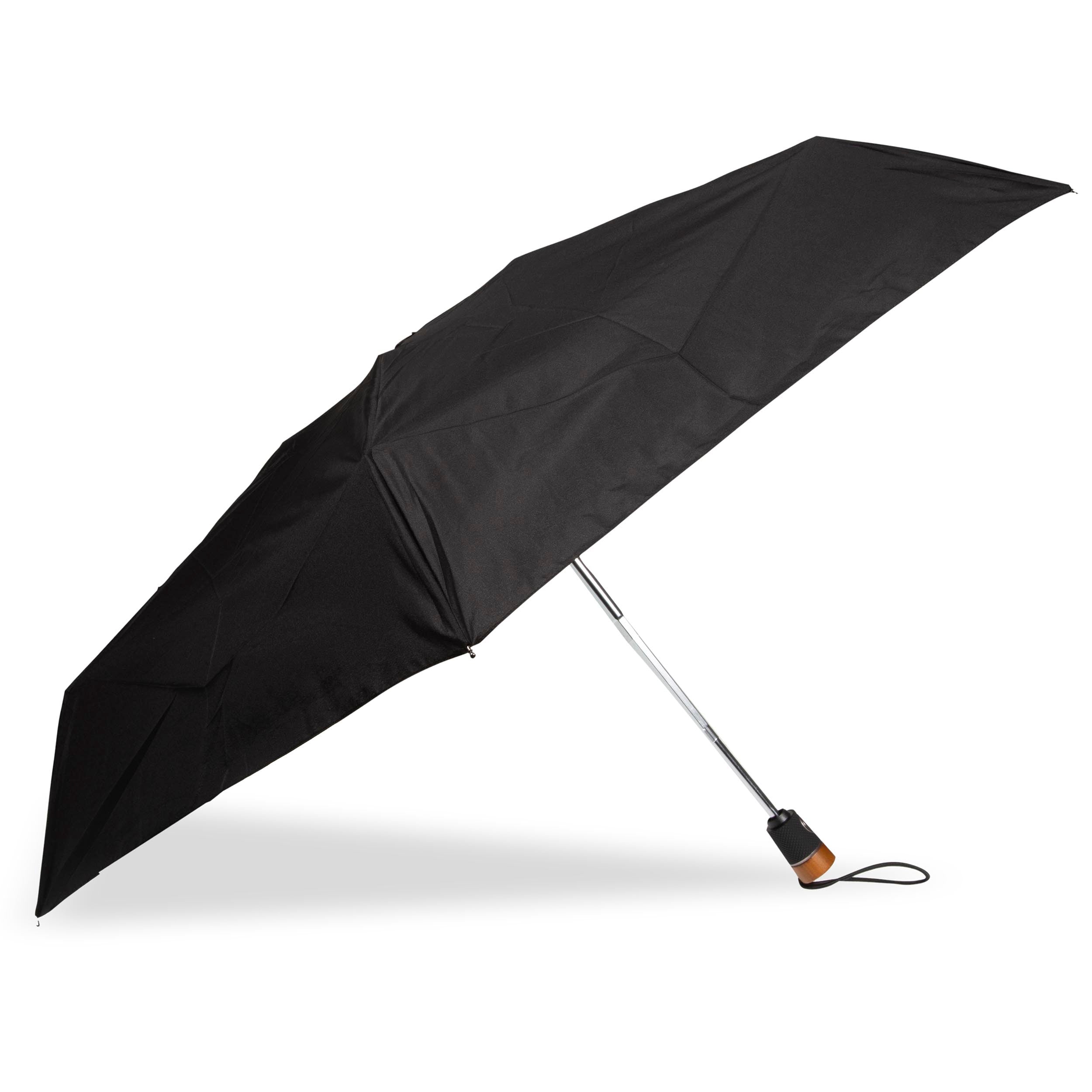 isotoner-parapluie-bois-x-tra-solide-noir-deluxe image 2