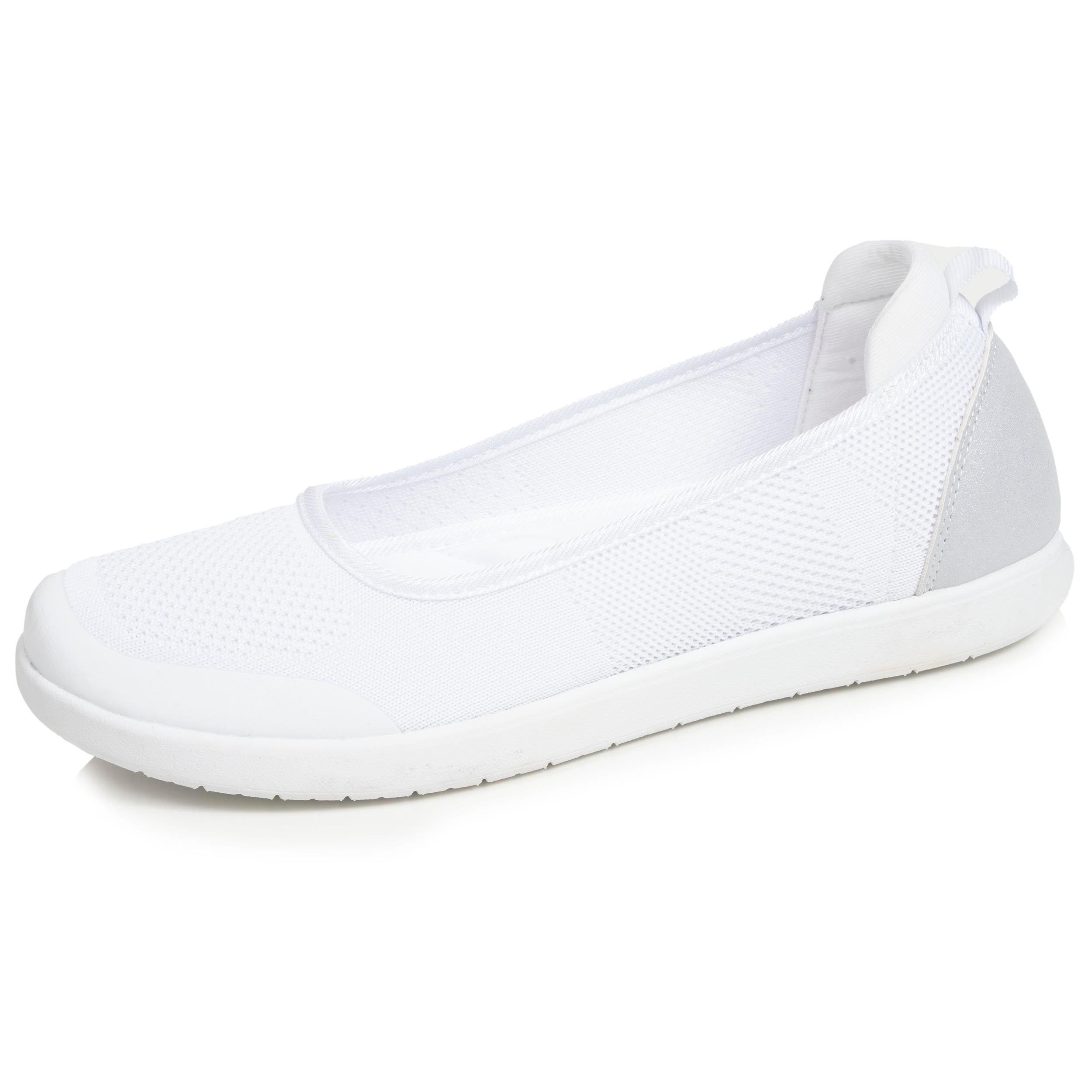 isotoner-ballerines-femme-slip-on-blanc-everywear image 1