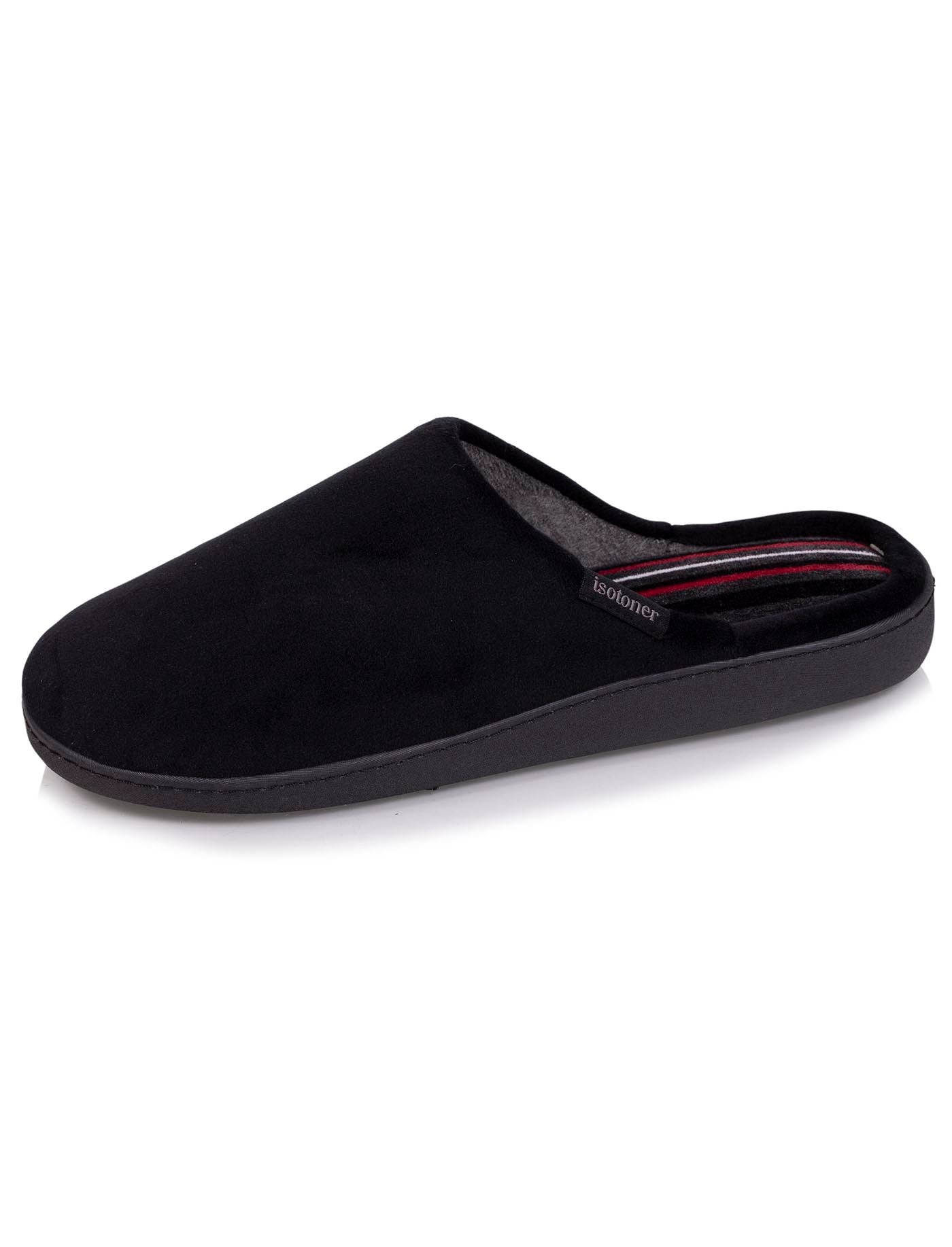 isotoner-chaussons-mules-homme-noir-m-moire-de-forme image 6