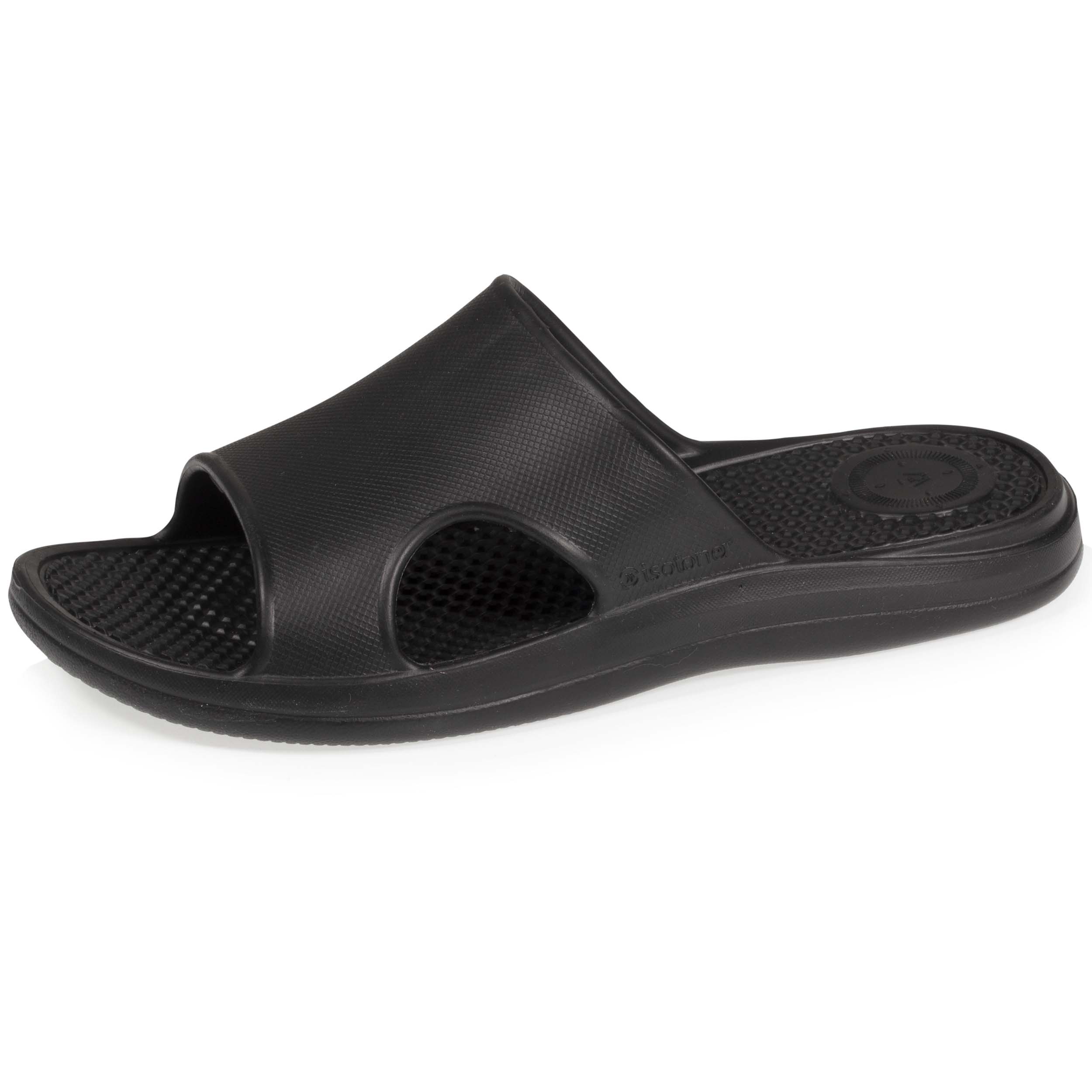 isotoner-mules-claquettes-homme-confort-noir-everywear image 1