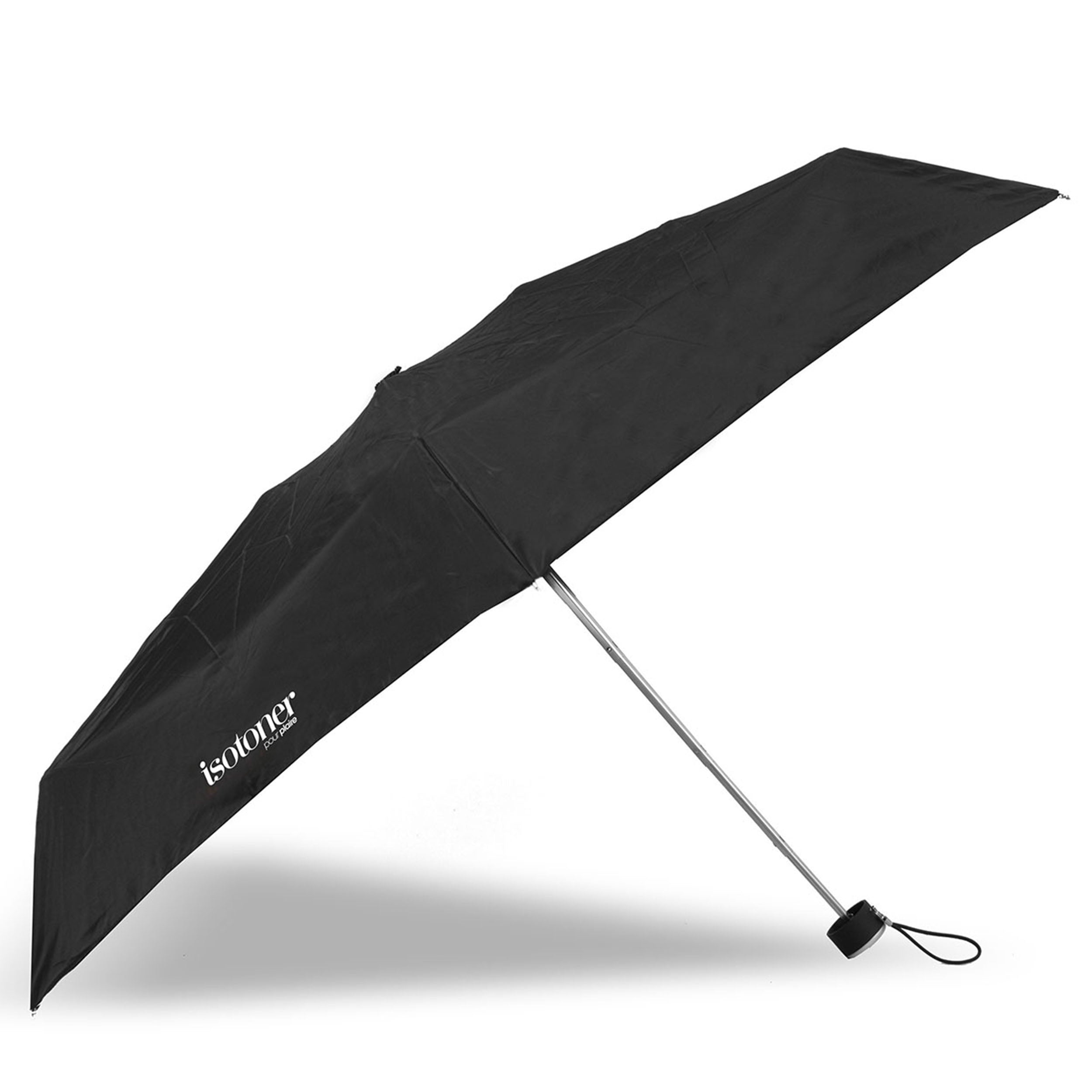 isotoner-parapluie-mini-slim-noir-ouverture-manuelle image 2