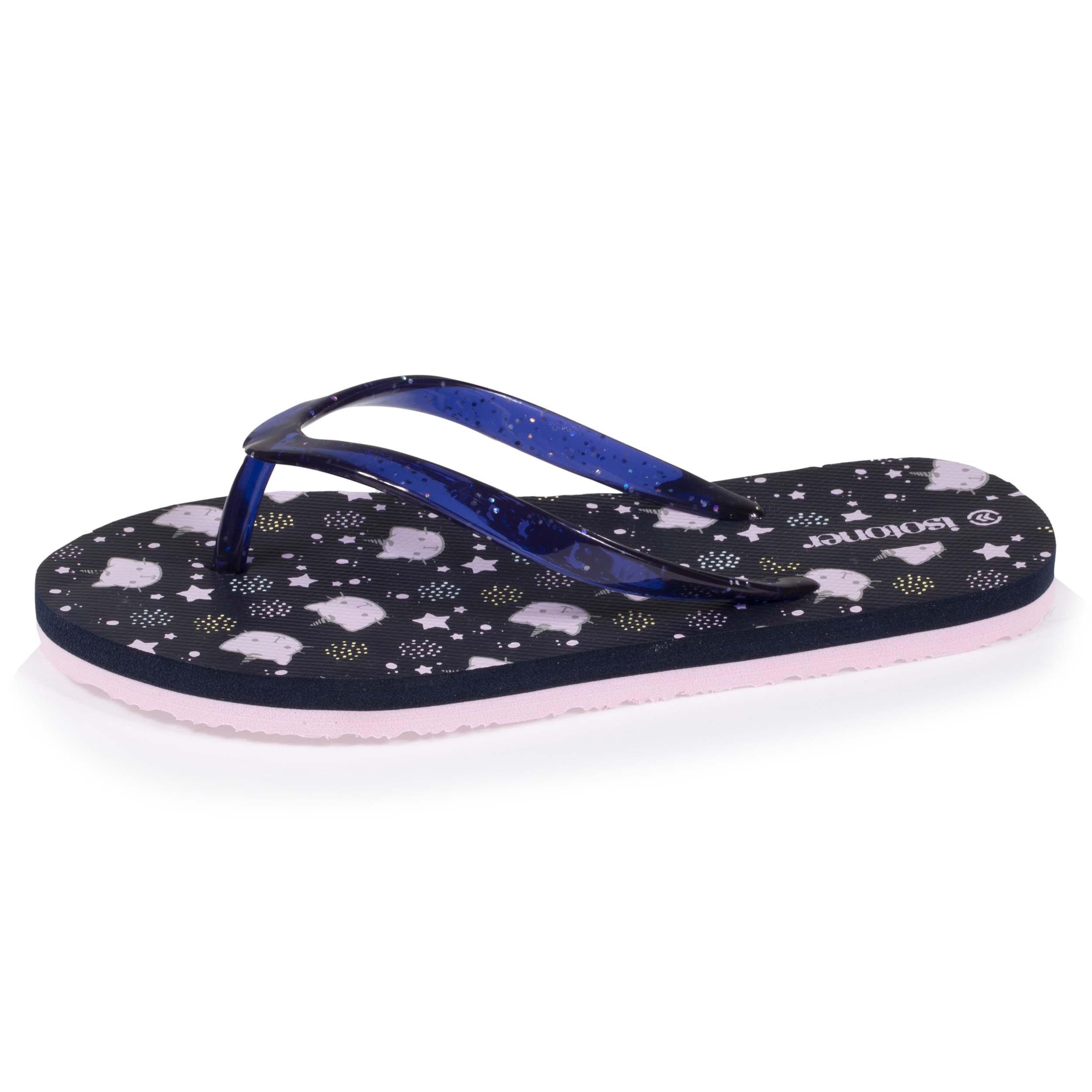 isotoner-tongs-enfant-caticorn-marine-fille image 1