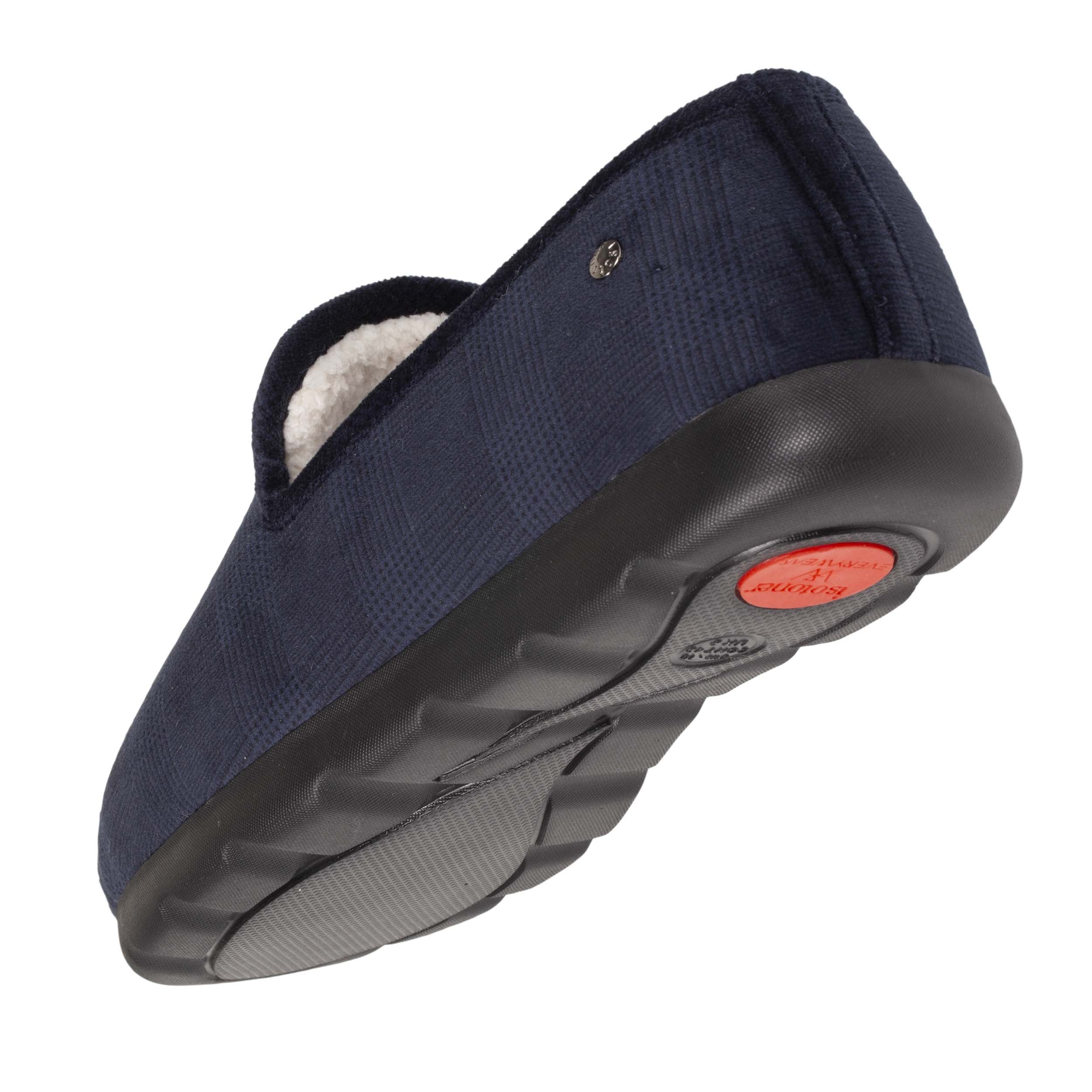 isotoner-chaussons-charentaises-homme-marine-sherpa-everywear image 5
