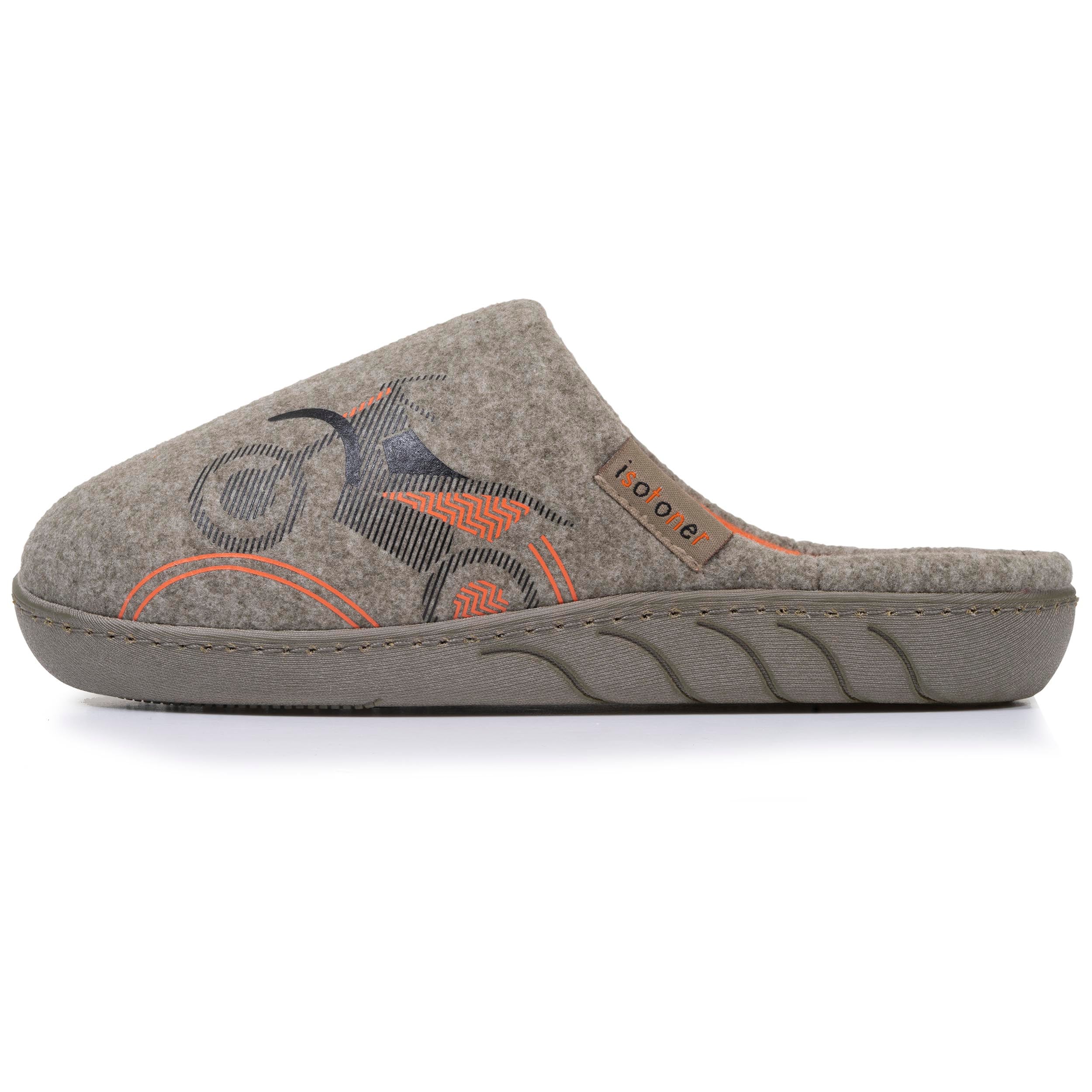 isotoner-chaussons-mules-junior-moto-kaki-chin-gar-on image 3
