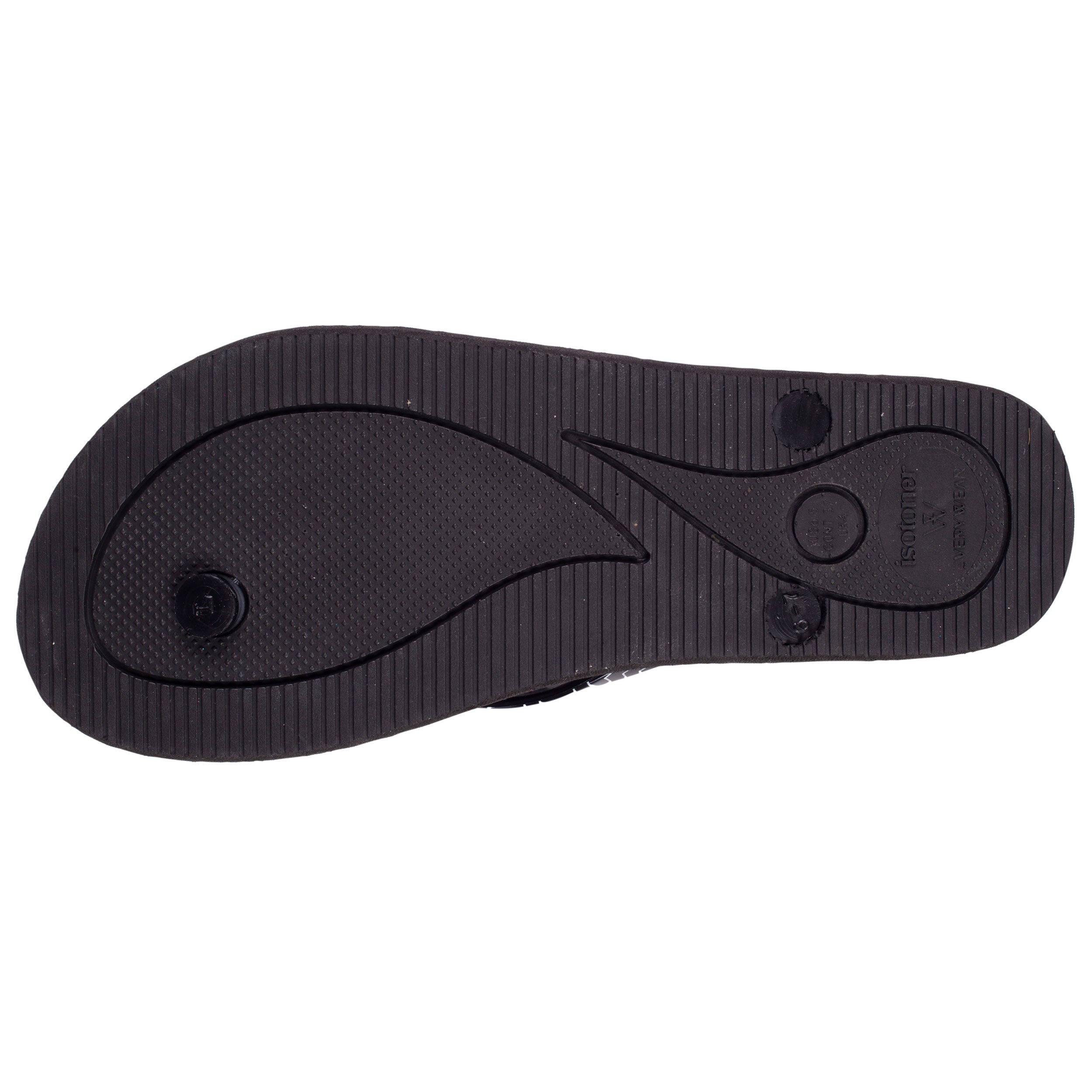 isotoner-everywear-tongs-femme-tige-graphique-noir image 4