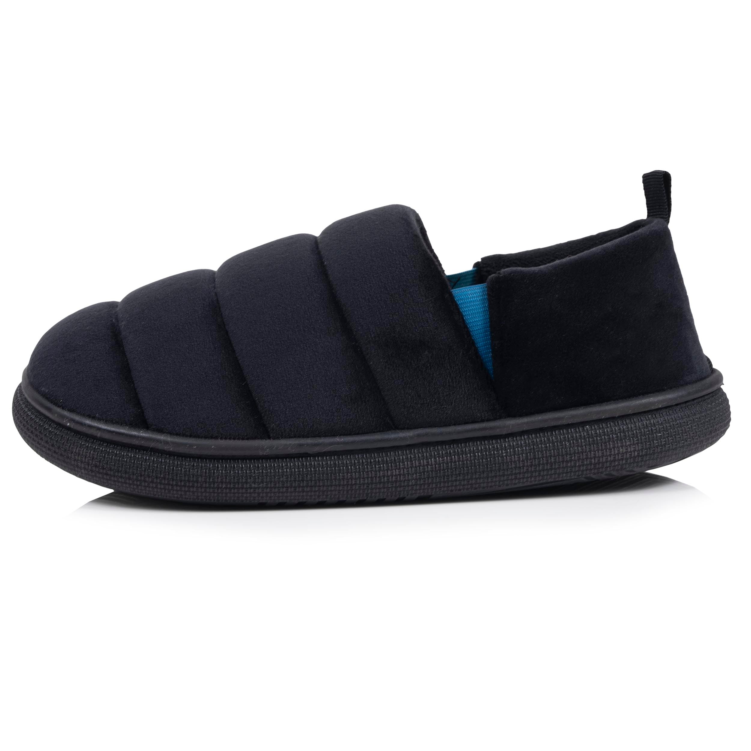 isotoner-chaussons-slippers-homme-bloup-noir-bleu image 3