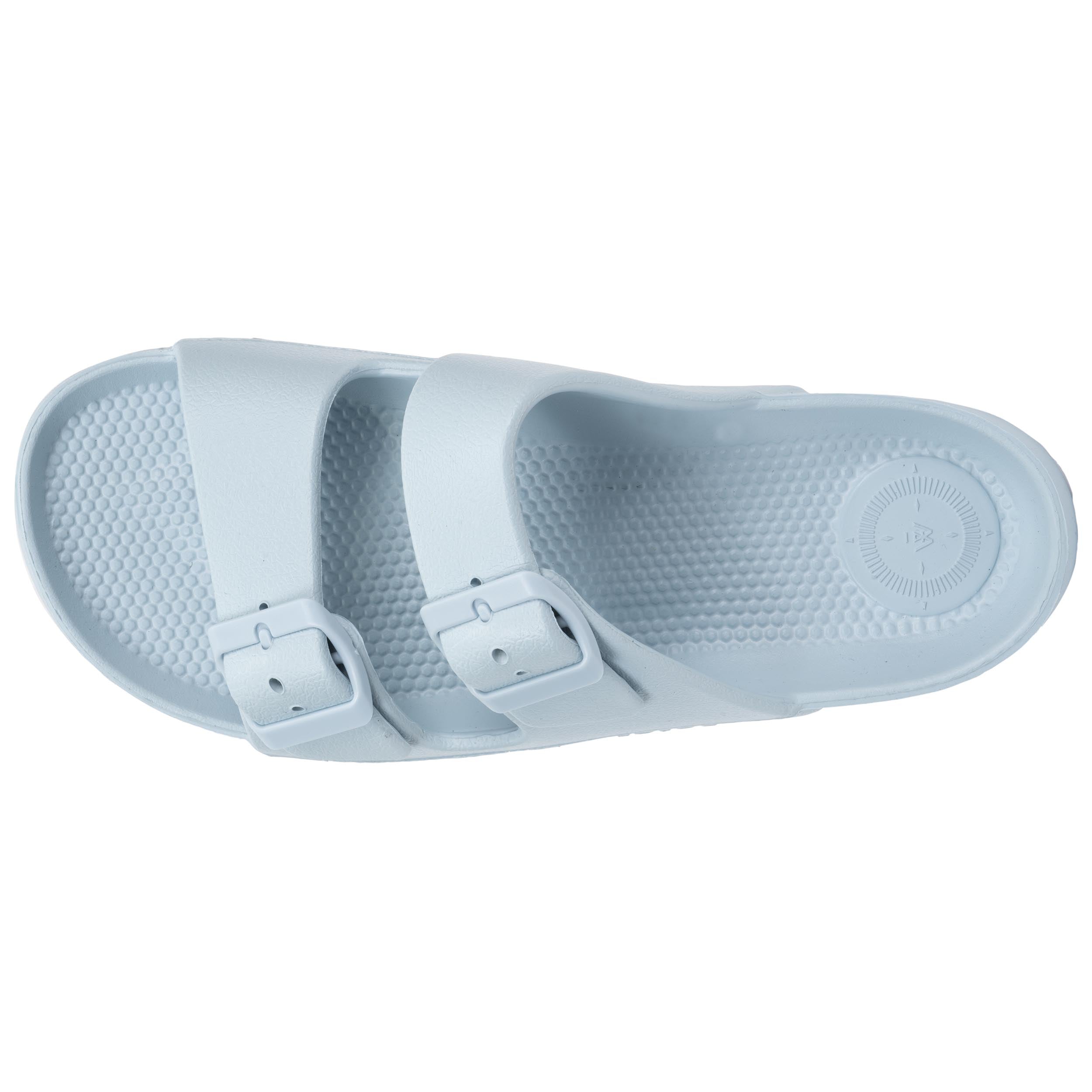 isotoner-mules-claquettes-femme-ajustable-bleu-clair image 3