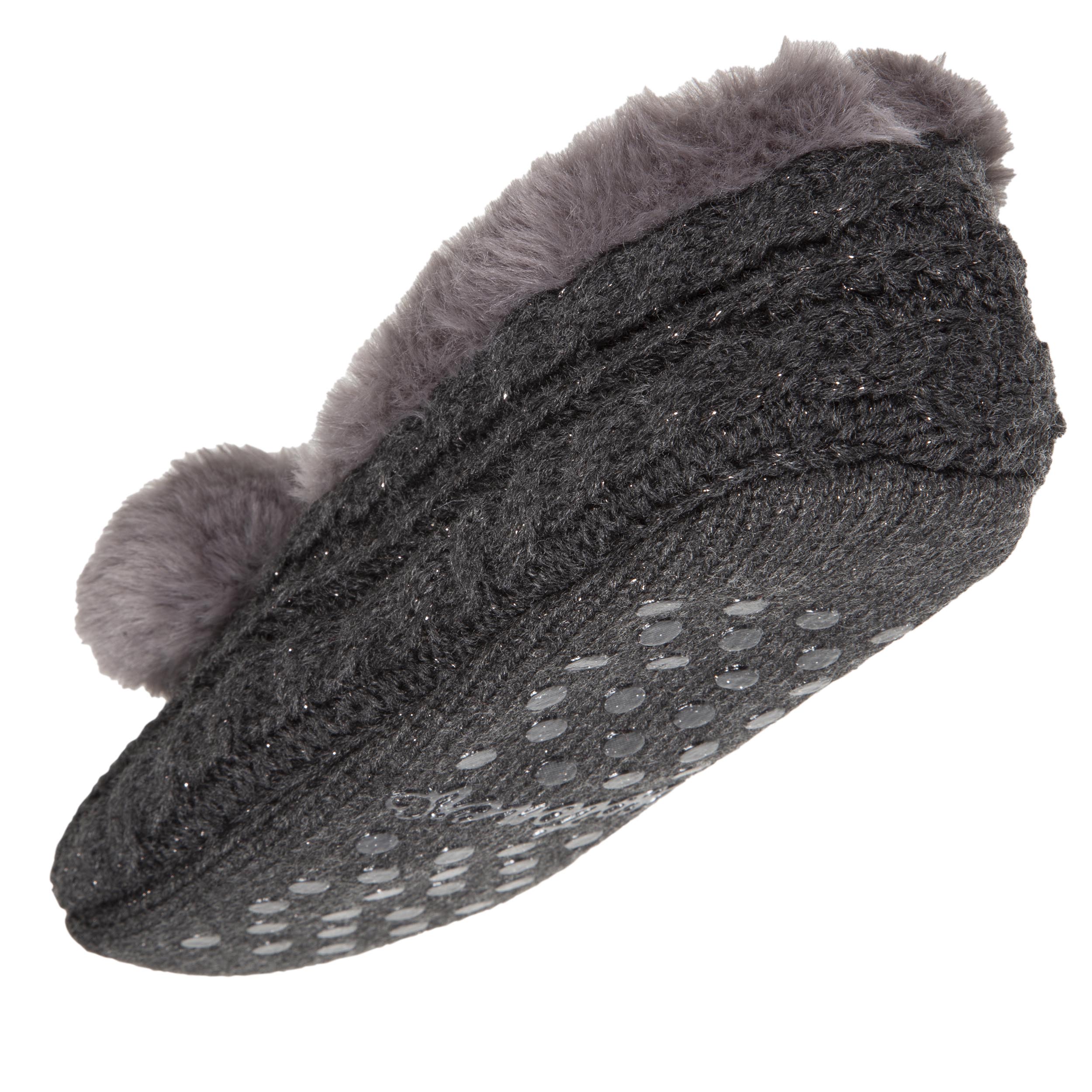 isotoner-chaussettes-chaussons-femme-pompon-antid-rapant image 5