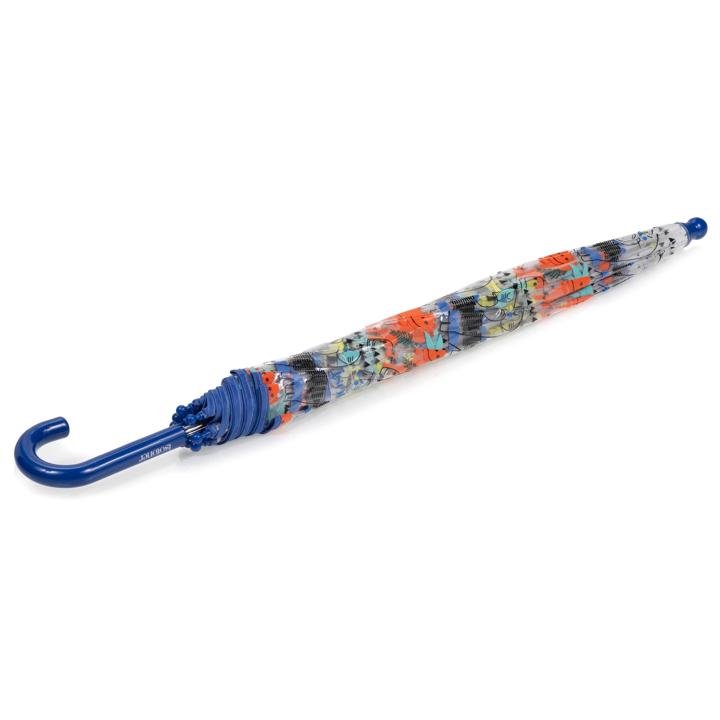 isotoner-parapluie-enfant-transparent-dinosaure-cloche-320g image 3