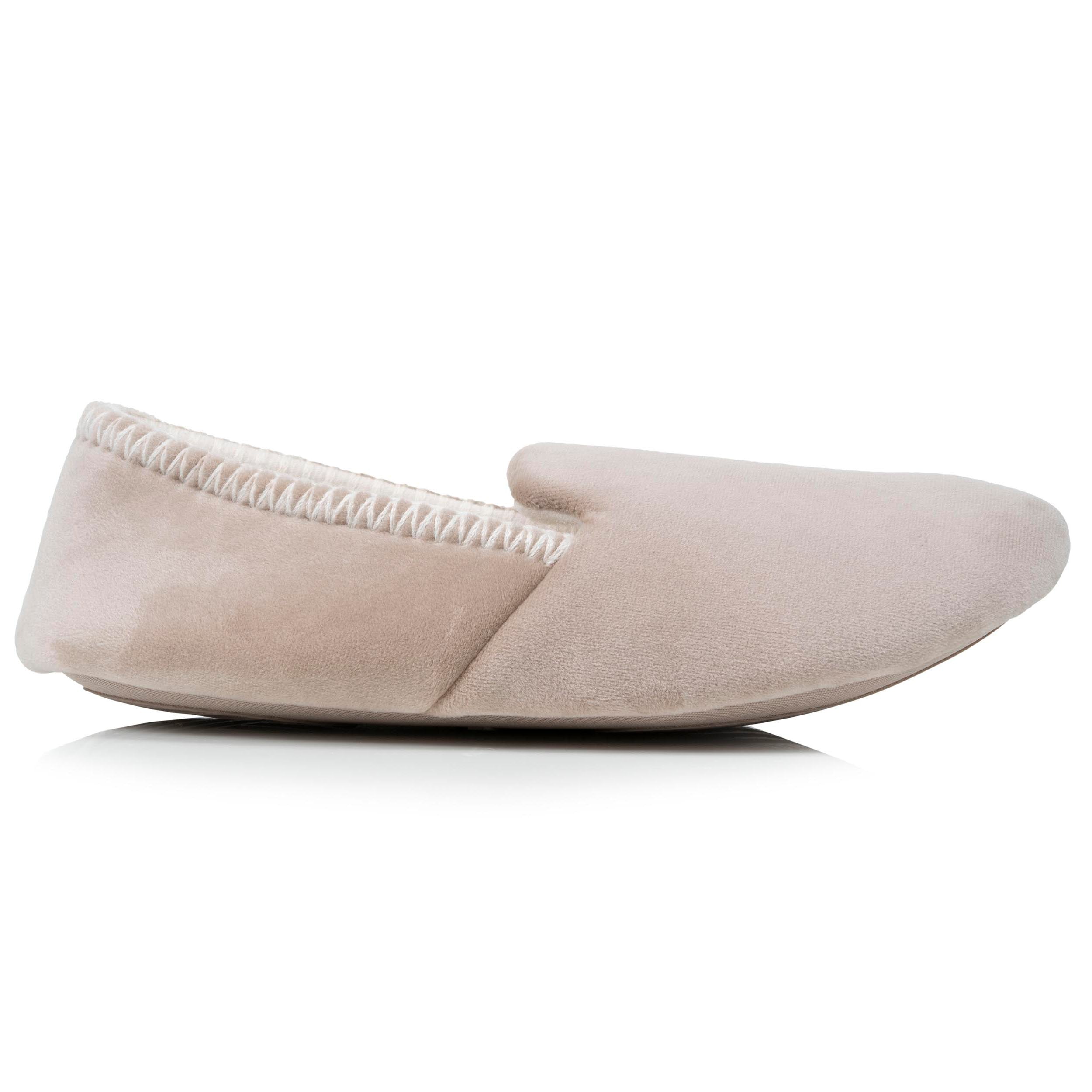 isotoner-chaussons-slippers-femme-beige-broderie image 8