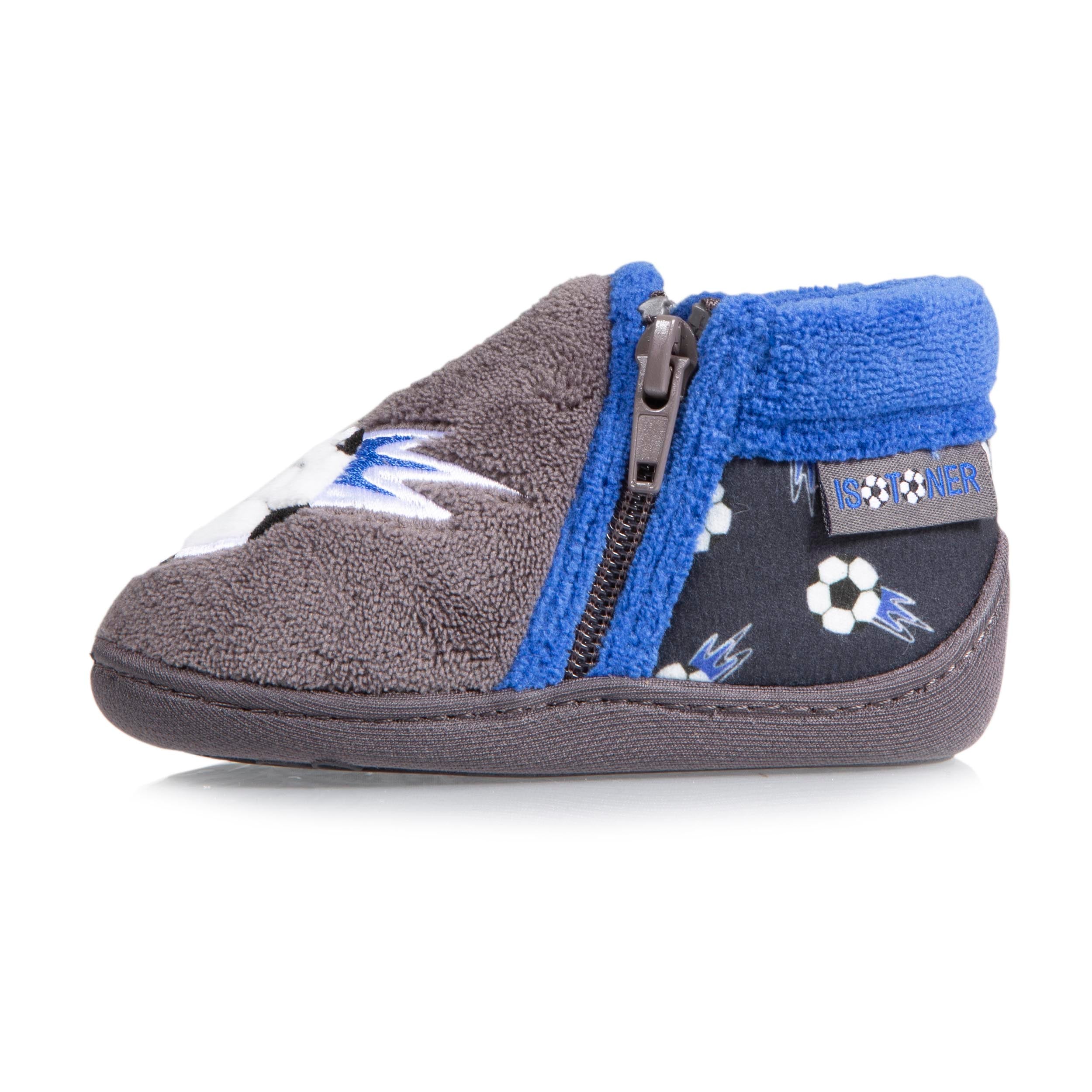 isotoner-chaussons-bottillons-zip-b-b-foot-gris image 3