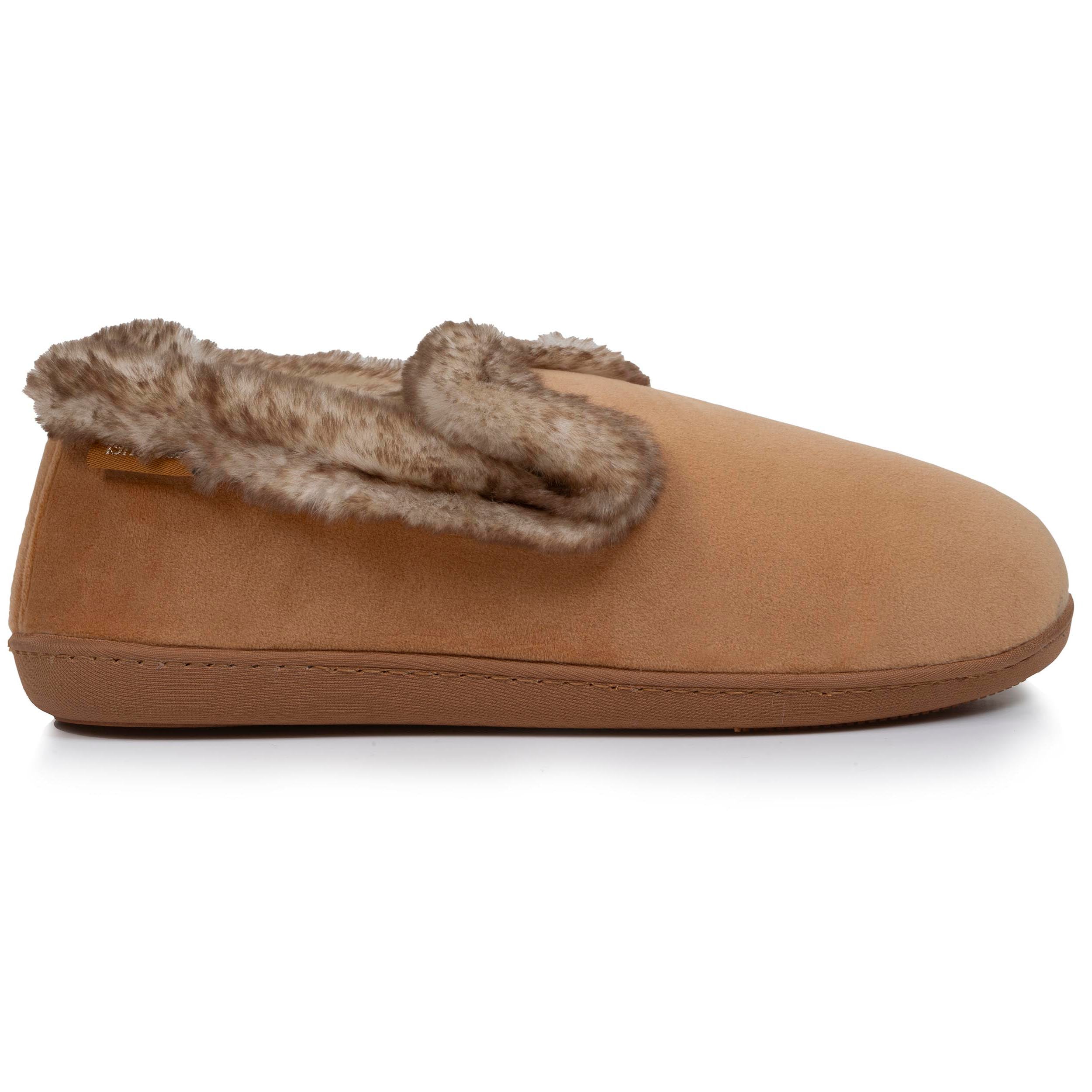 isotoner-chaussons-charentaises-femme-taupe-fourrure image 8