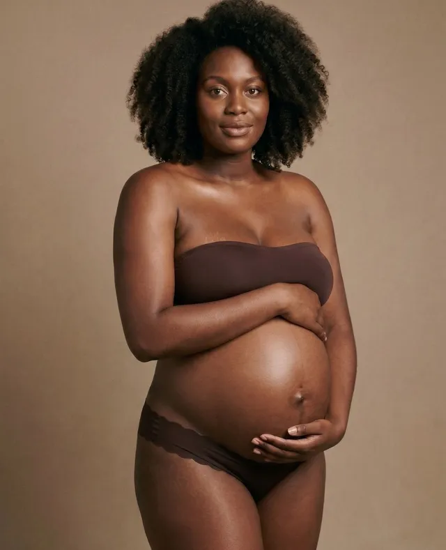 cache-c-ur-bandeau-maternit-et-allaitement-skin-chocolat image 1