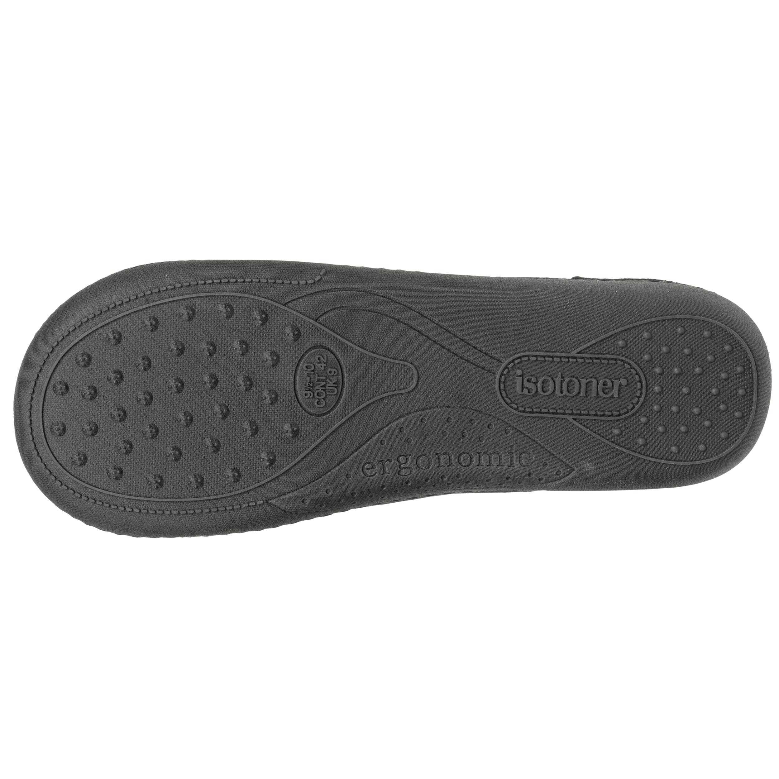 isotoner-chaussons-mules-homme-gris-diamant image 4