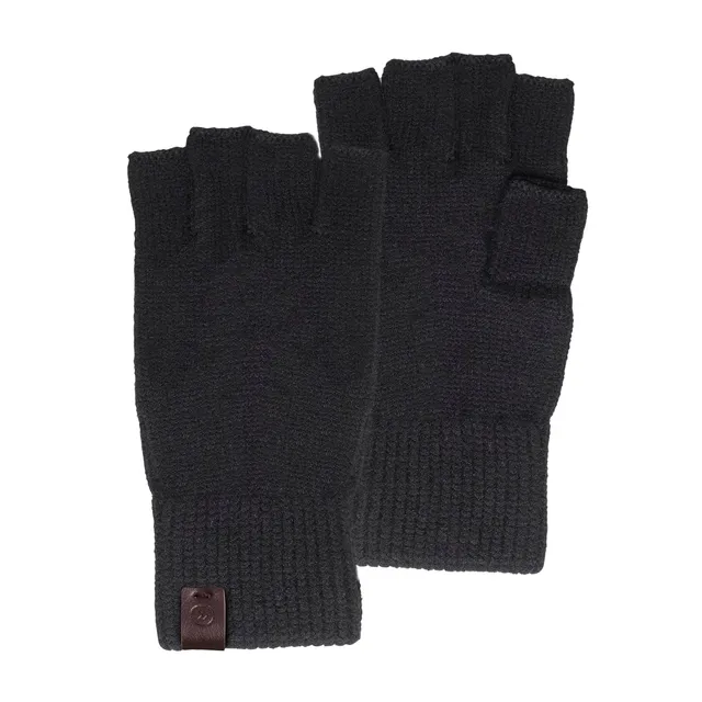 isotoner-mitaines-homme-maille-ultra-doux-noir-taille-unique image 1