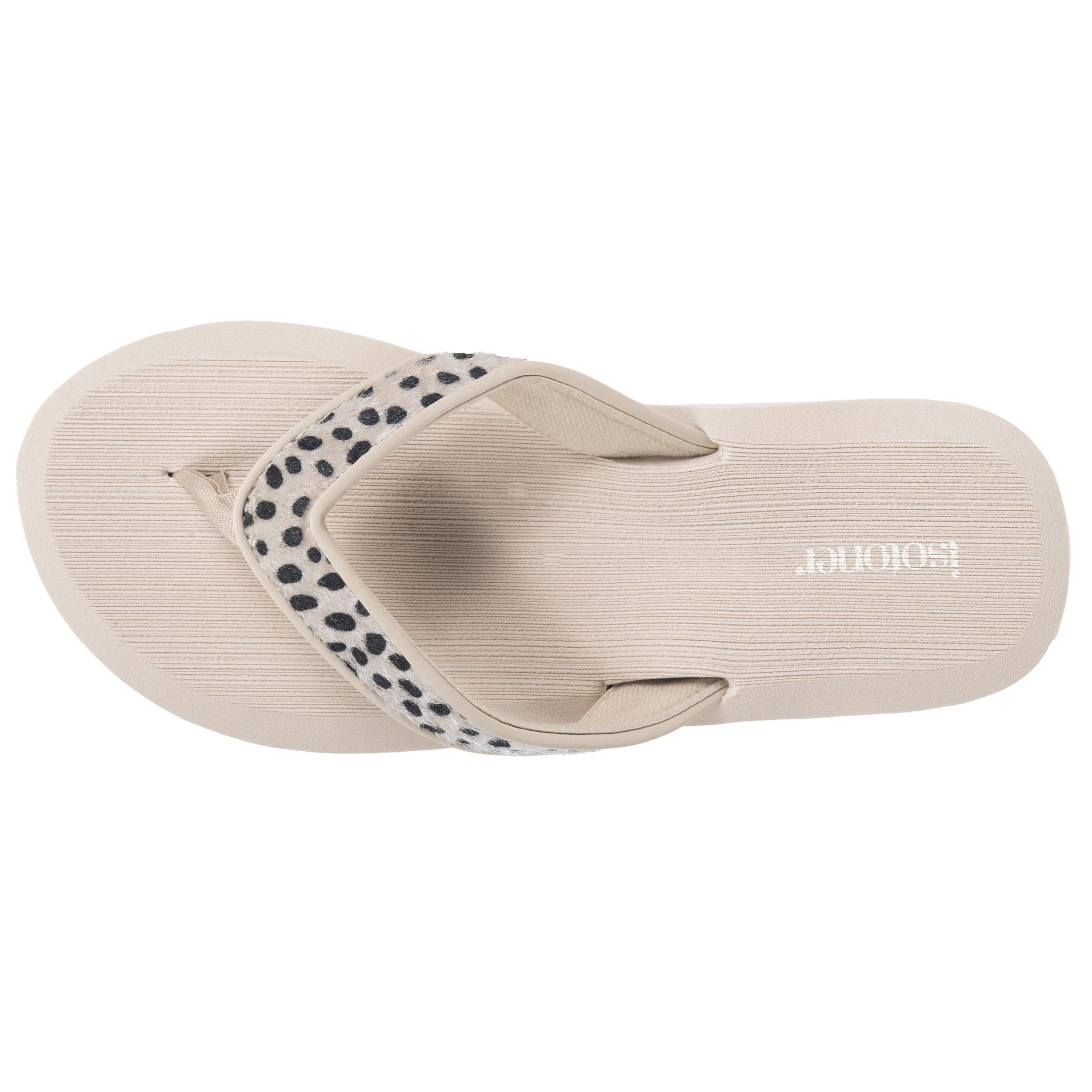 isotoner-tongs-femme-yoga-jungle-l-opard-beige image 3