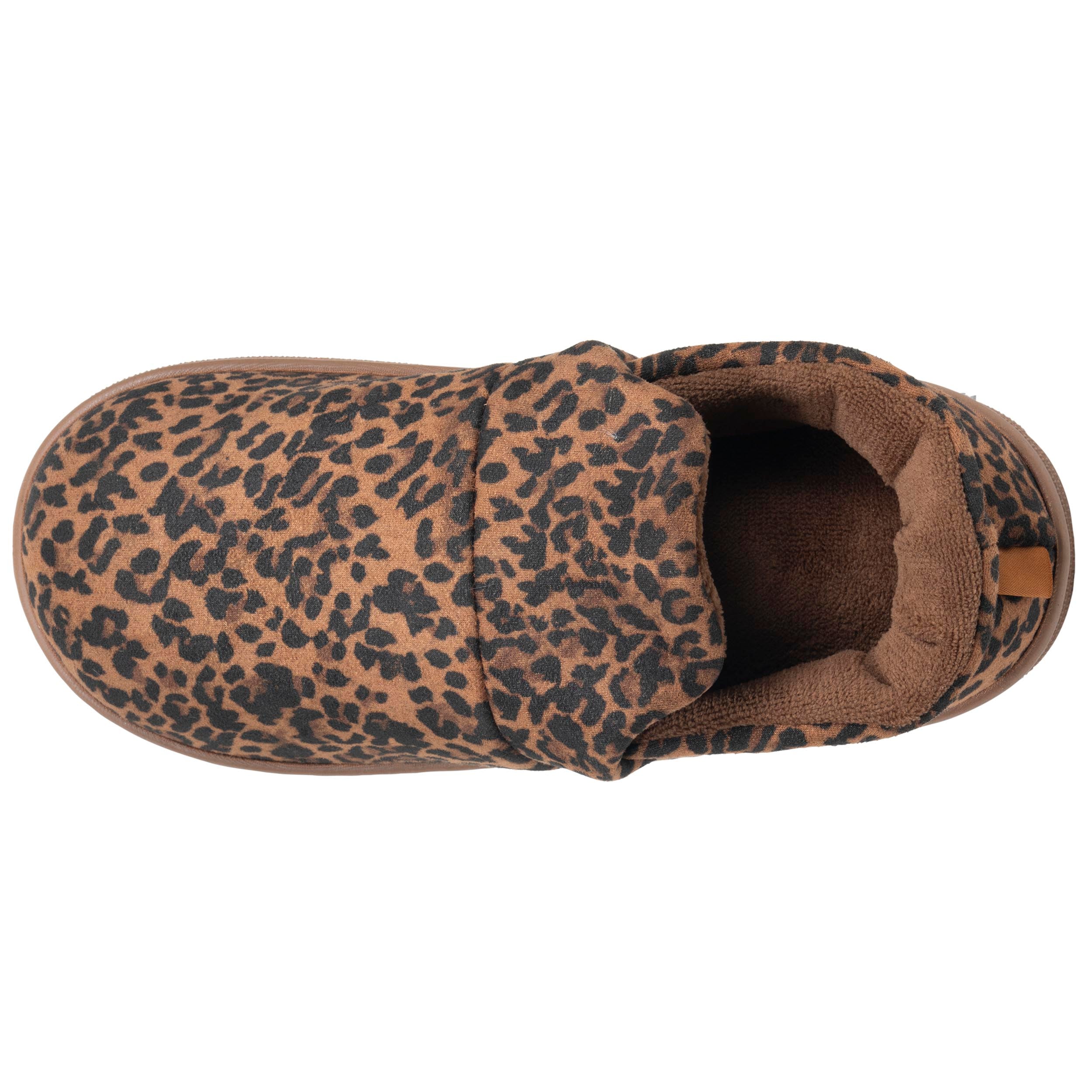 isotoner-chaussons-slippers-femme-bloup-l-opard-camel image 3